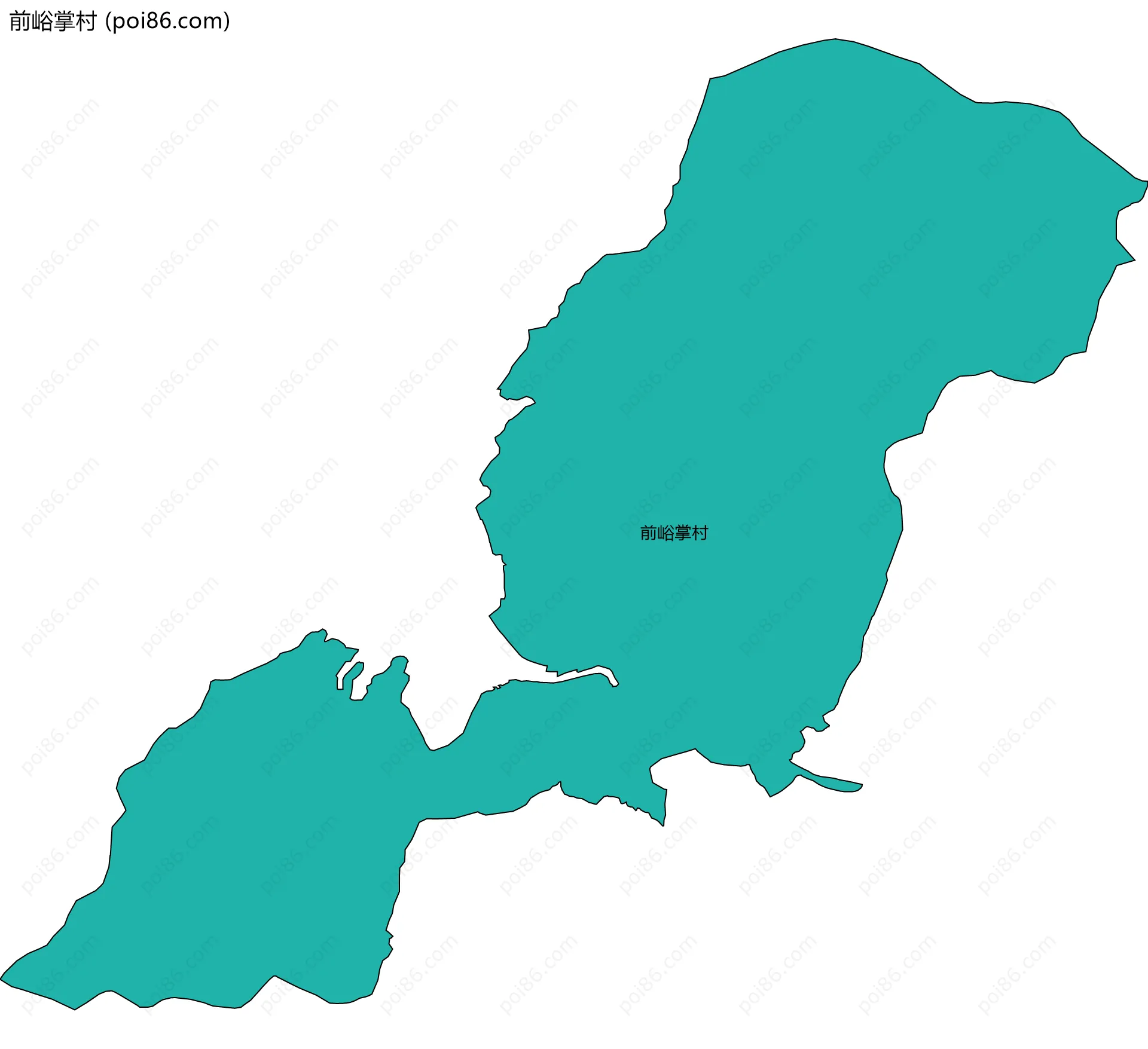 前峪掌村边界地图