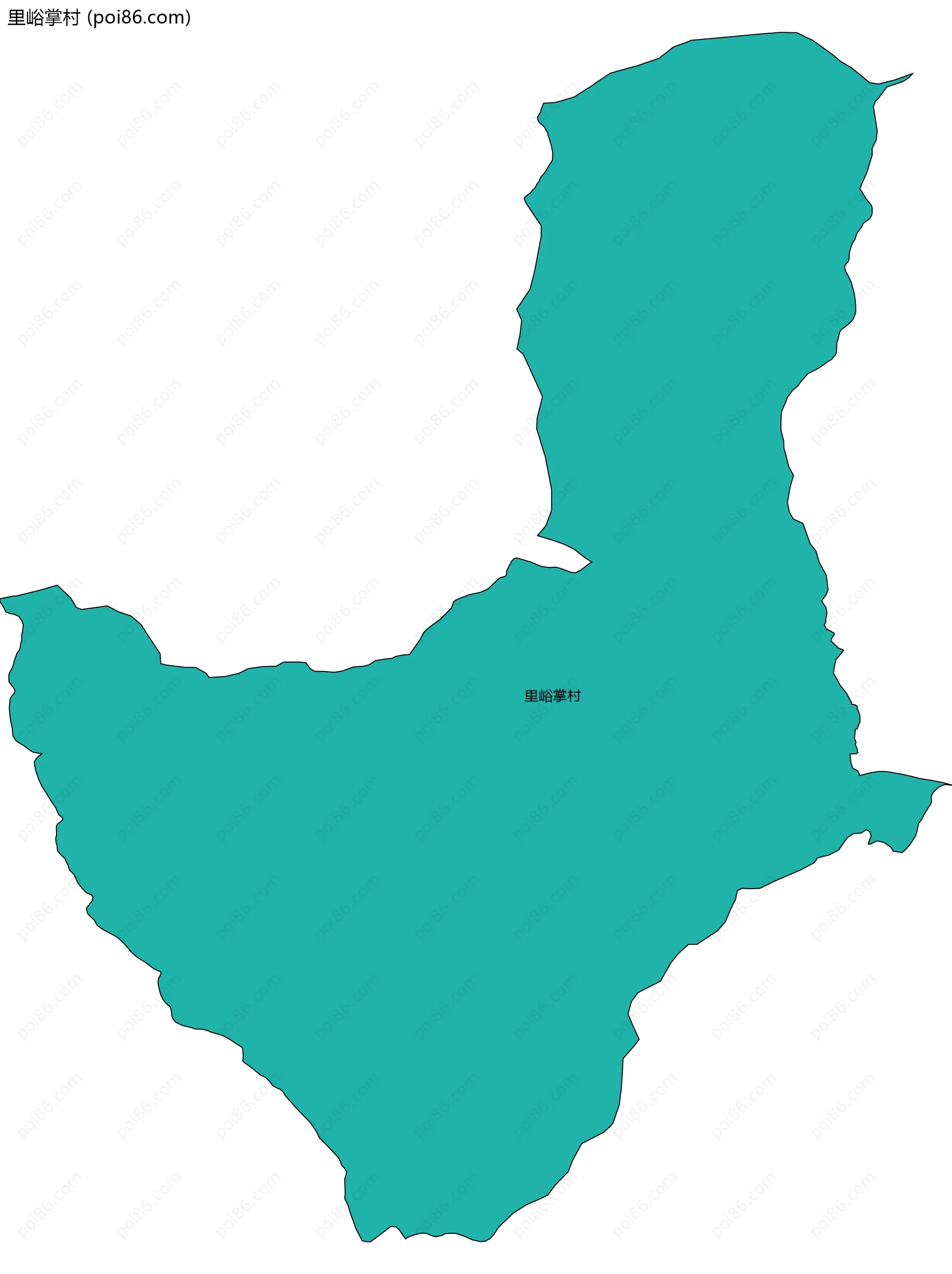 里峪掌村边界地图