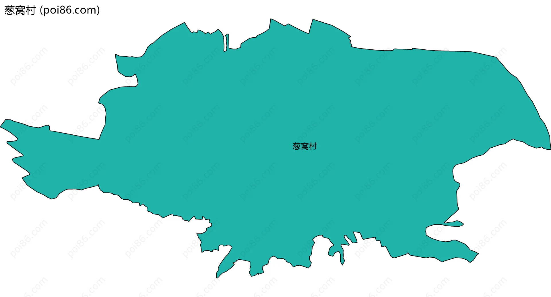 葱窝村边界地图