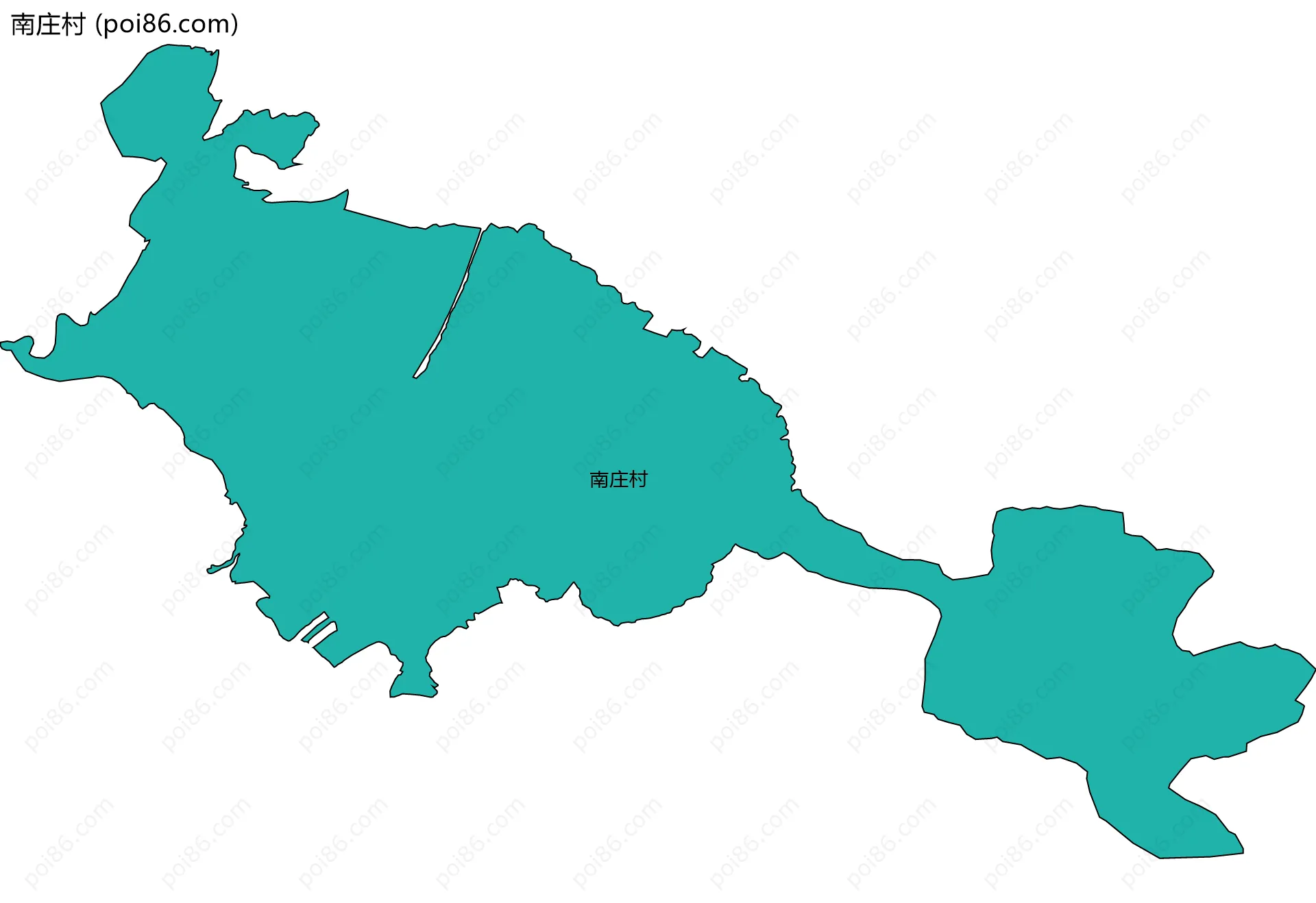 南庄村边界地图