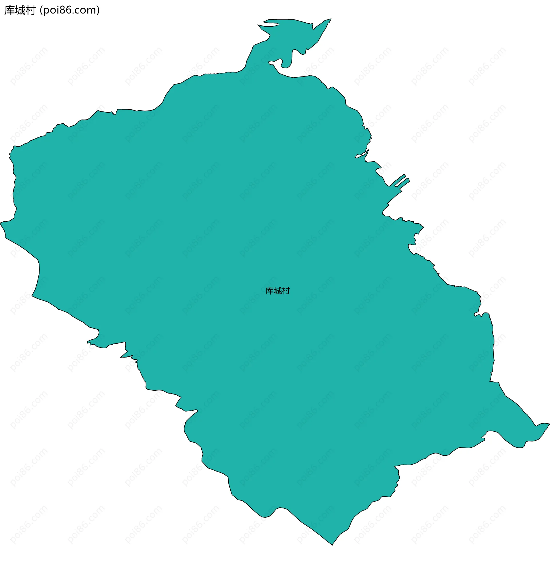 库城村边界地图