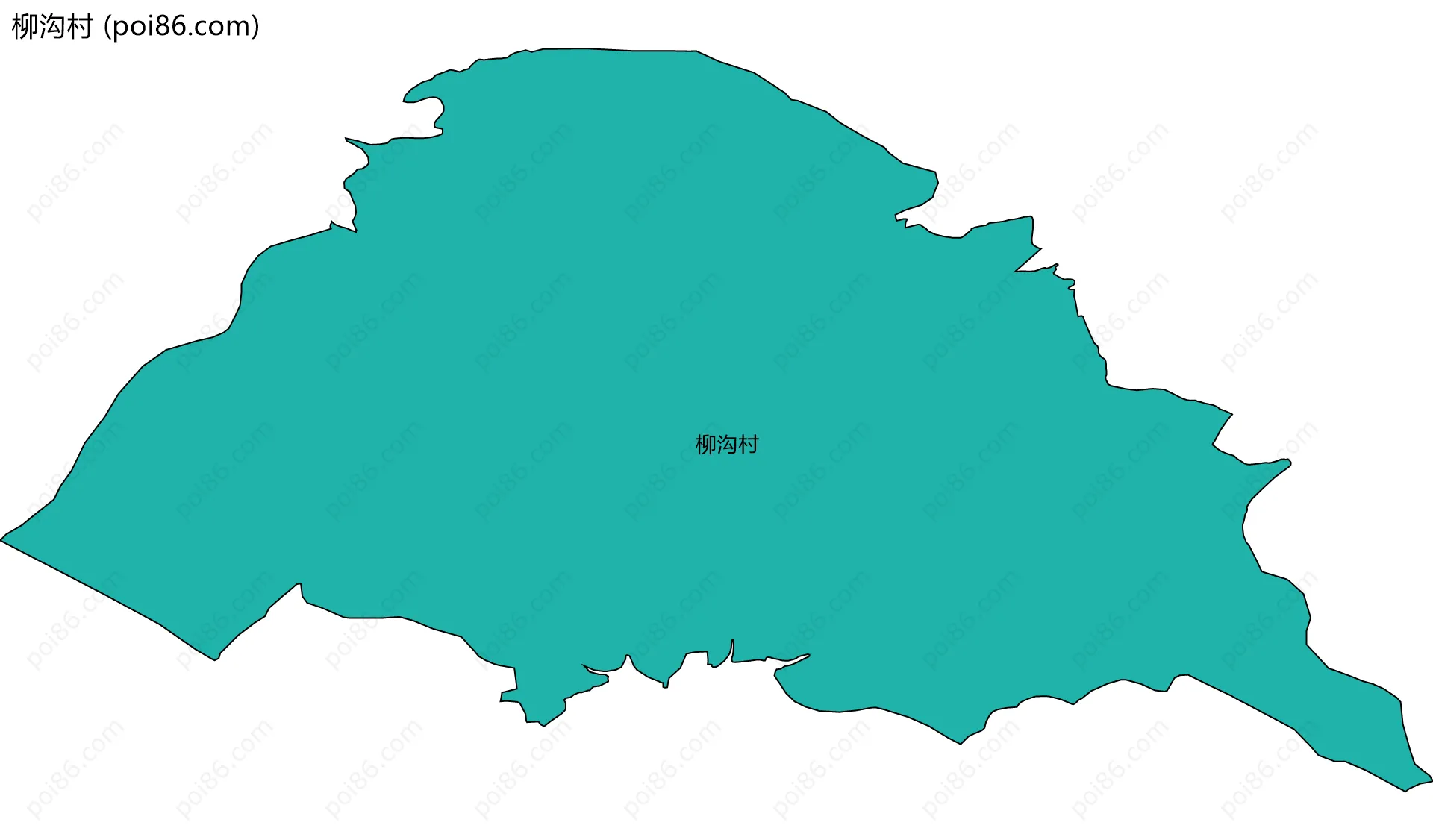 柳沟村边界地图