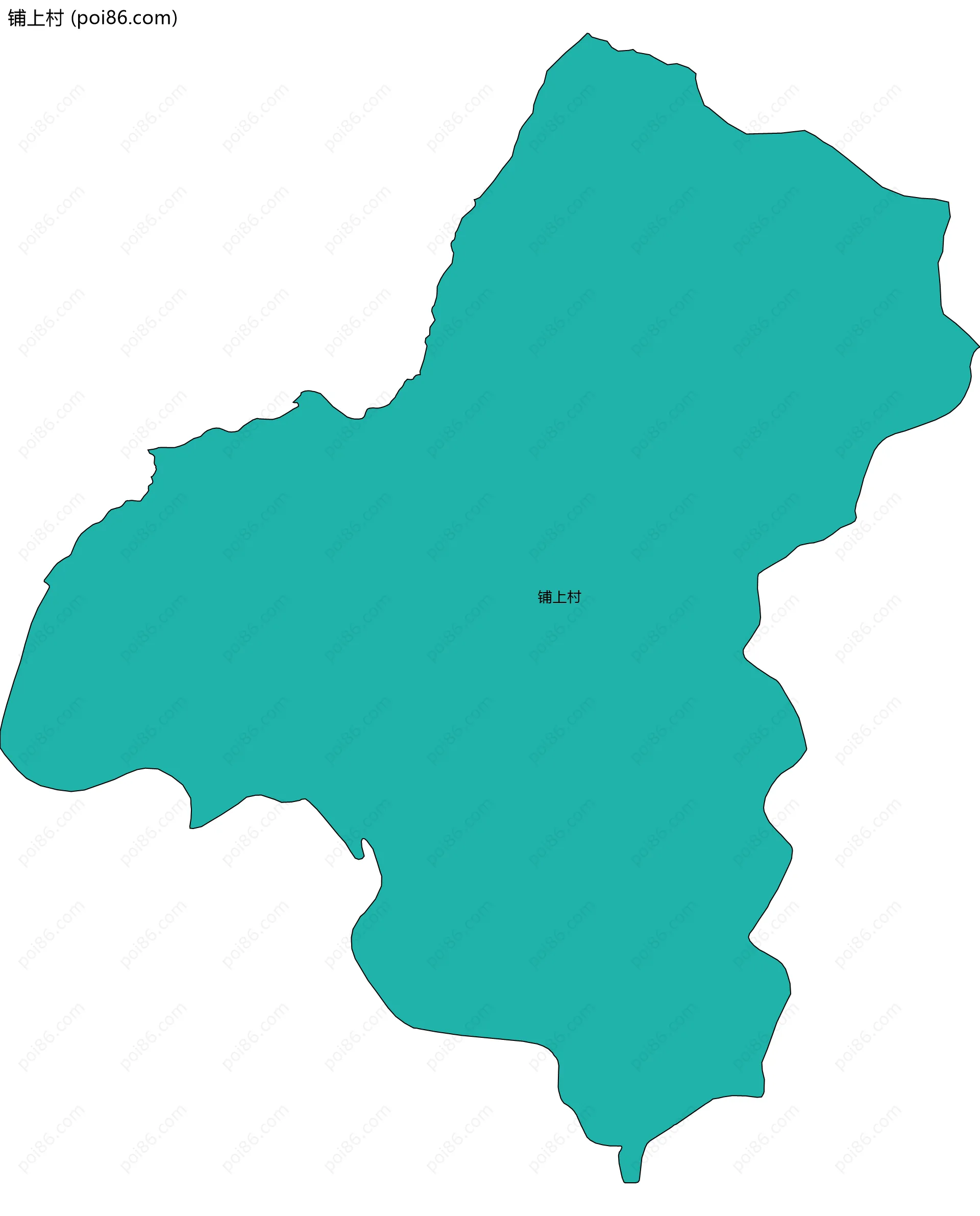 铺上村边界地图
