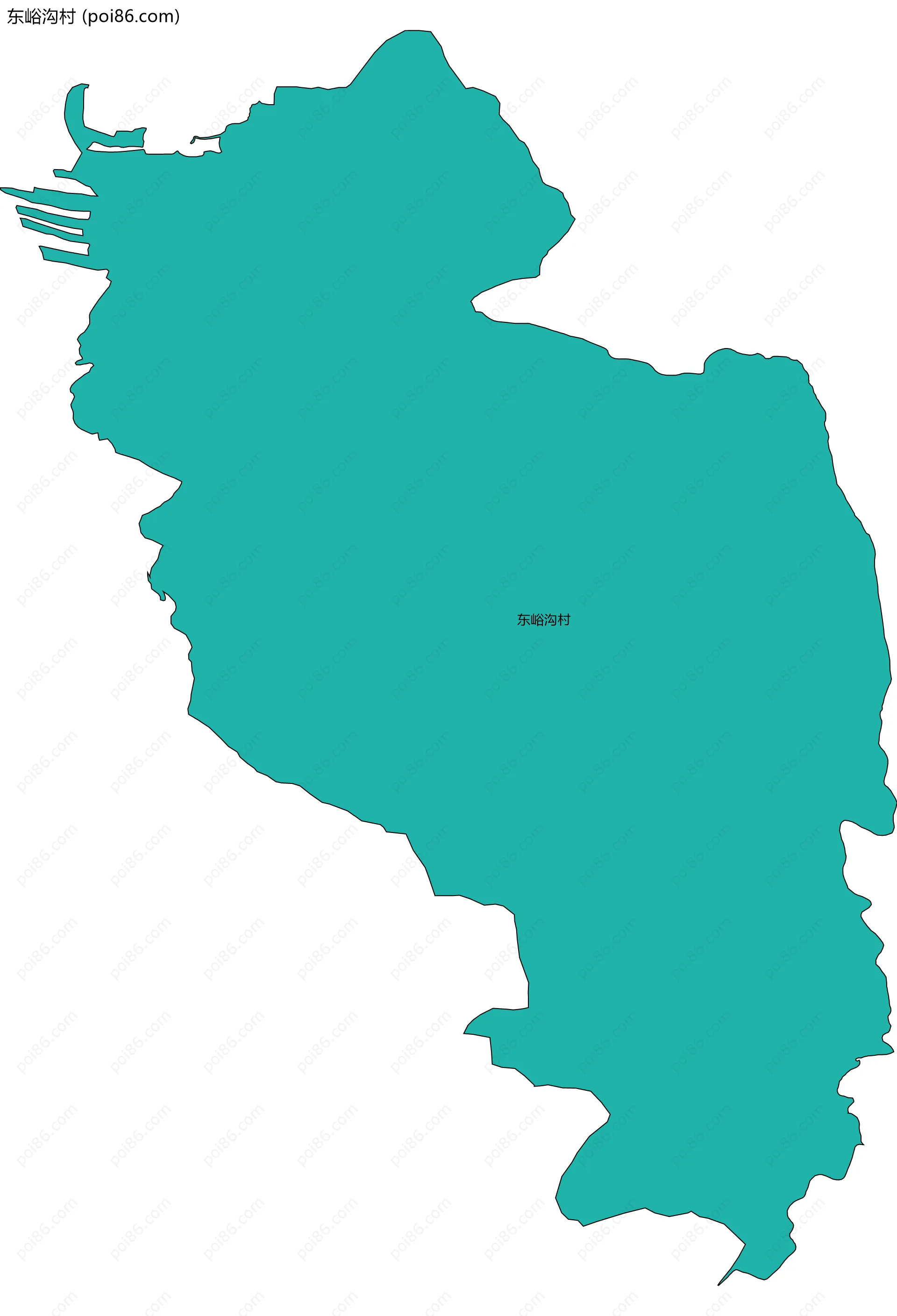 东峪沟村边界地图