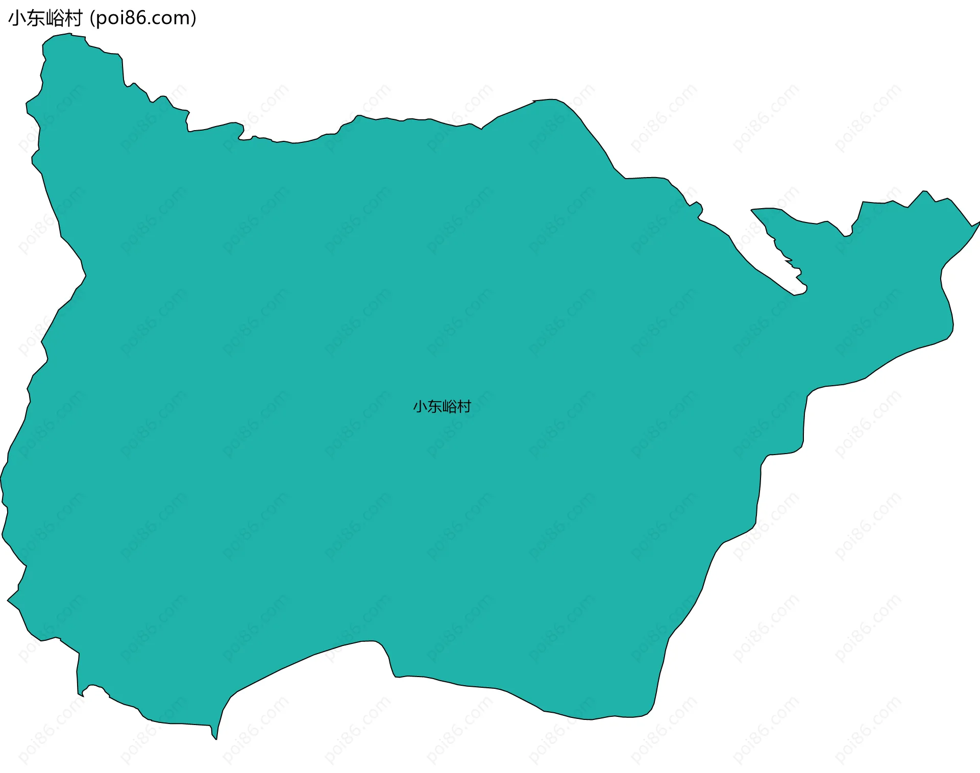 小东峪村边界地图