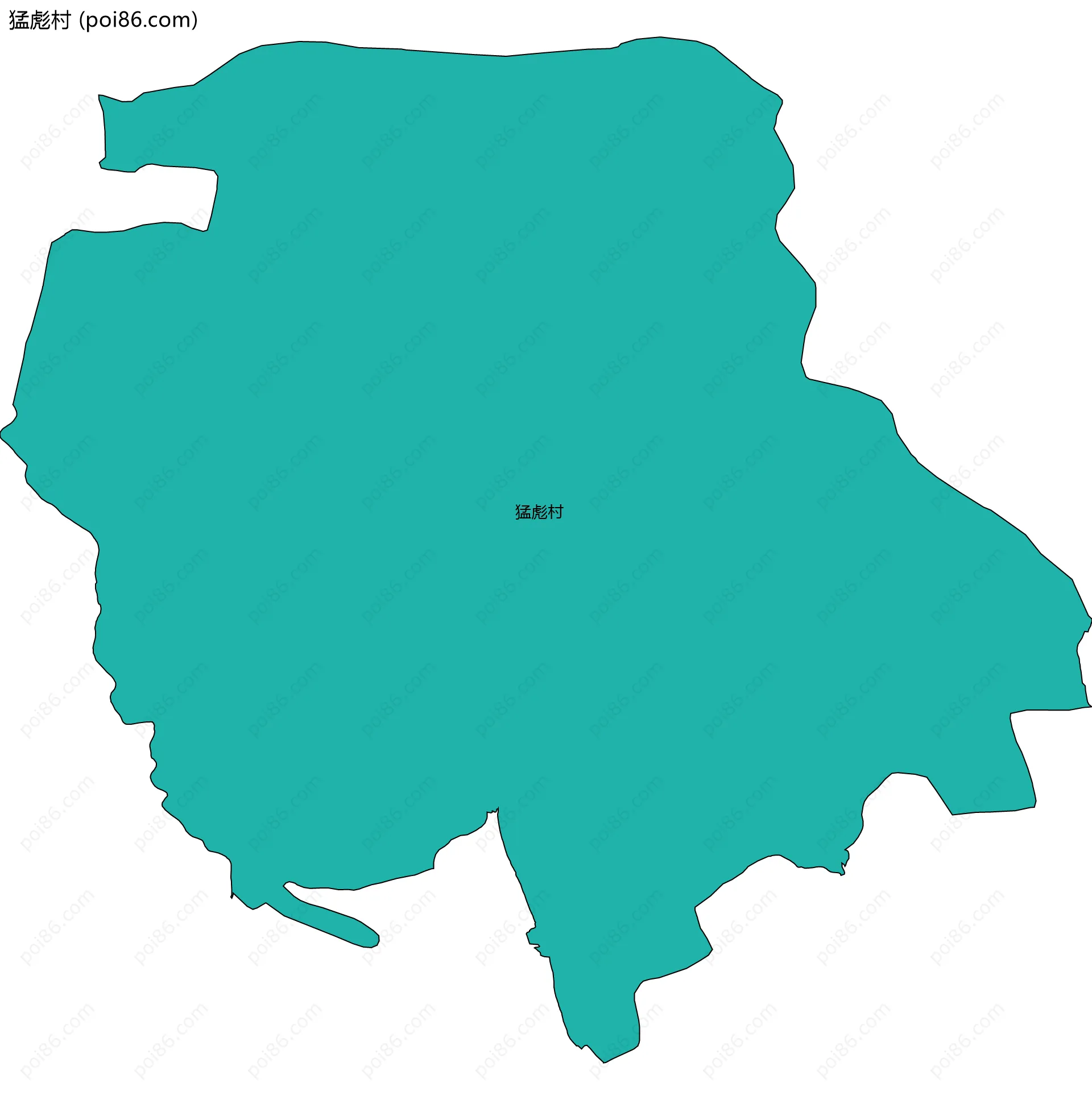 猛彪村边界地图