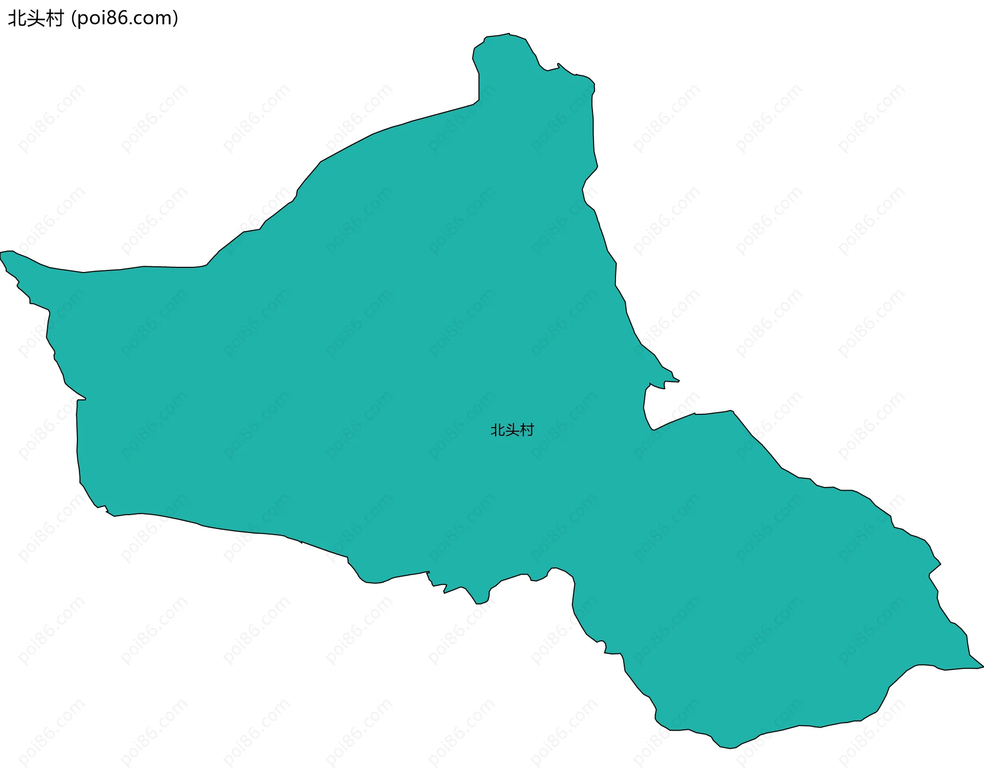 北头村边界地图