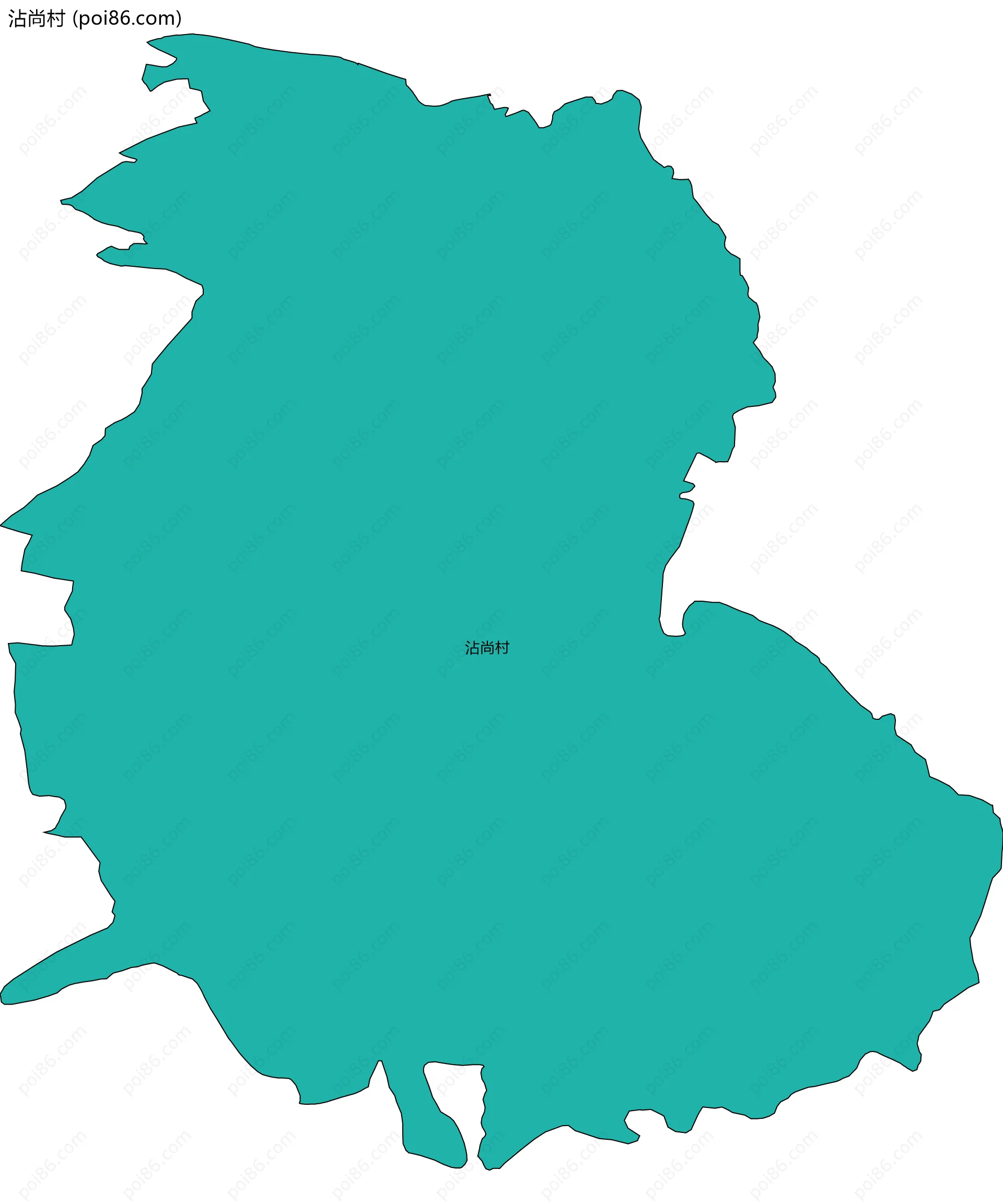 沾尚村边界地图