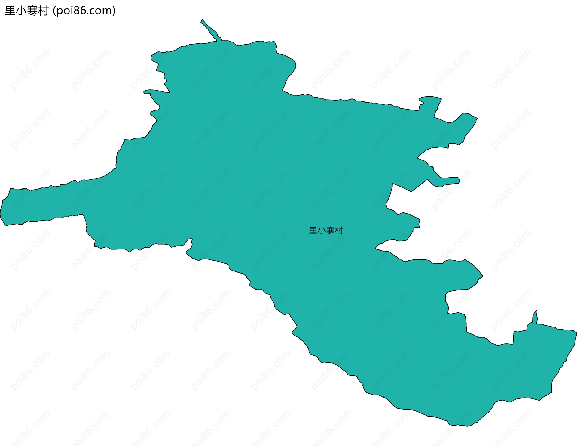 里小寒村边界地图