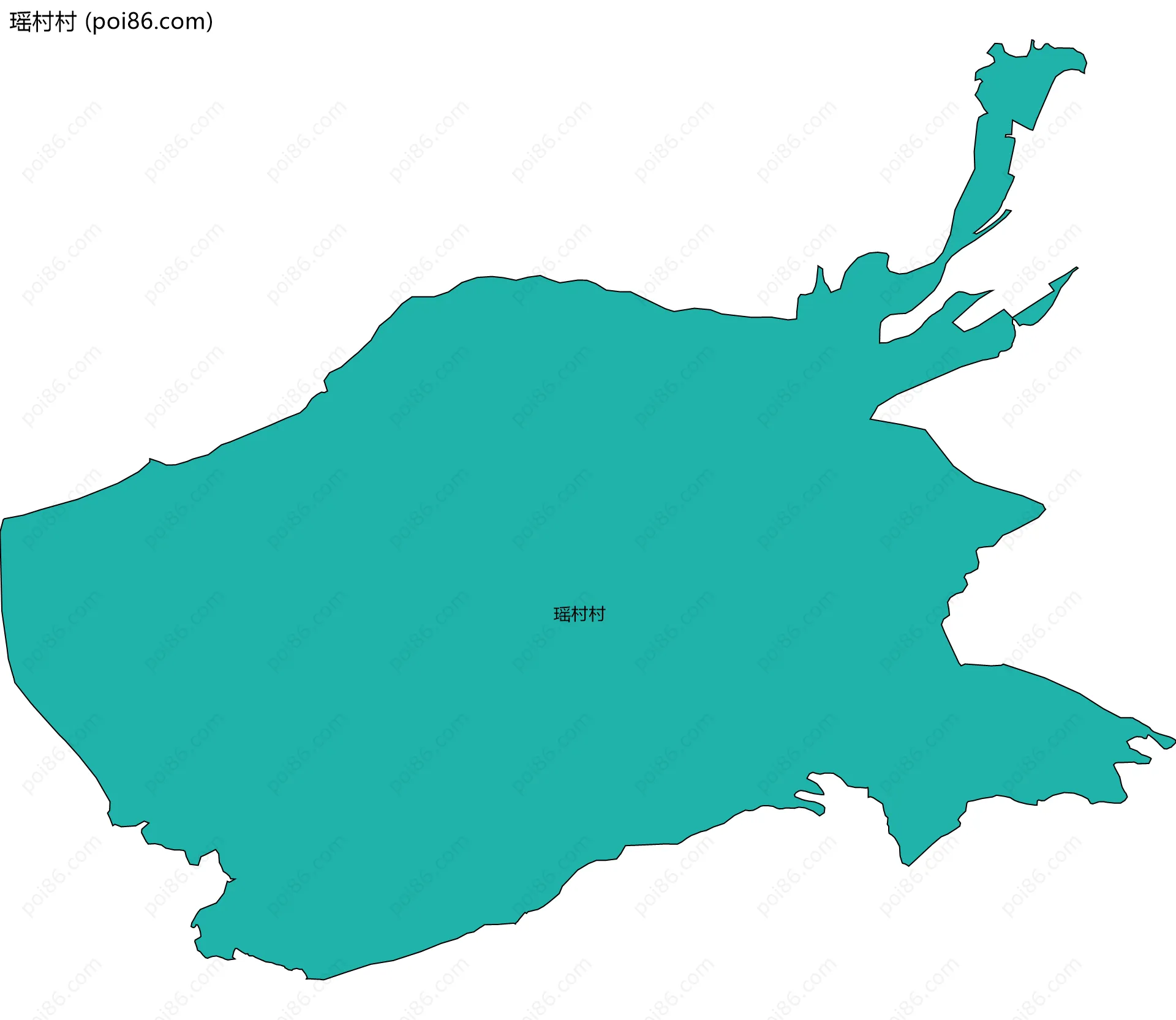 瑶村村边界地图