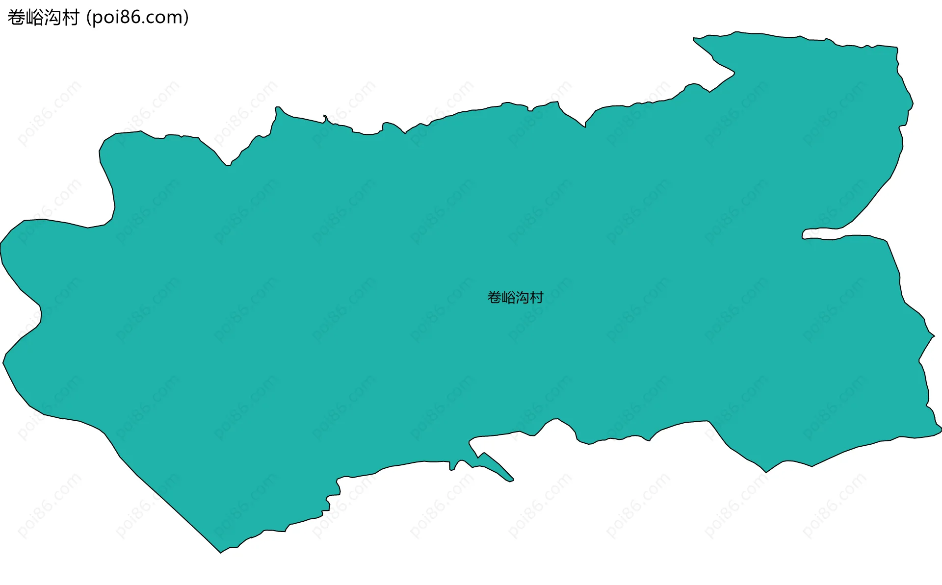 卷峪沟村边界地图