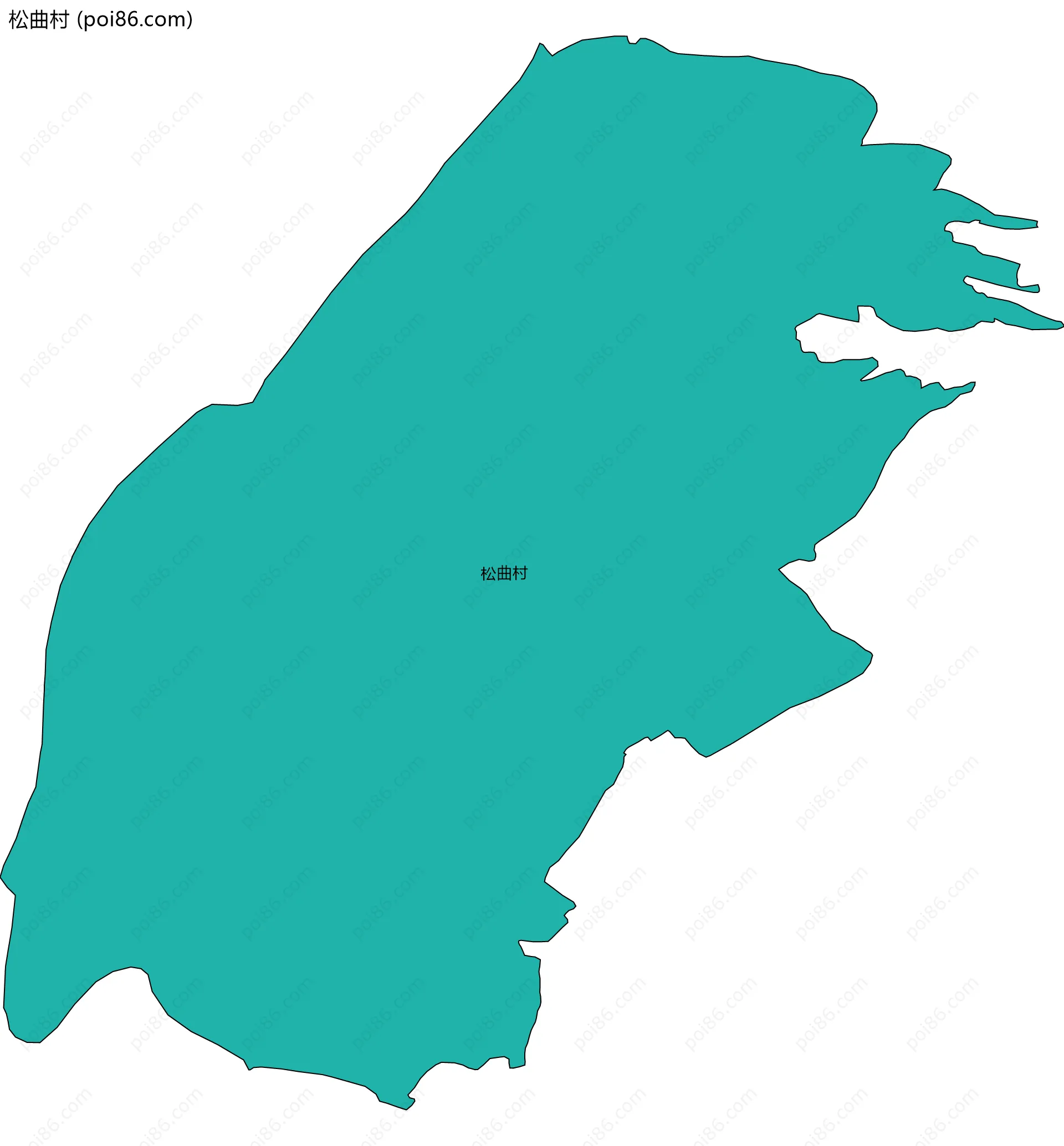 松曲村边界地图