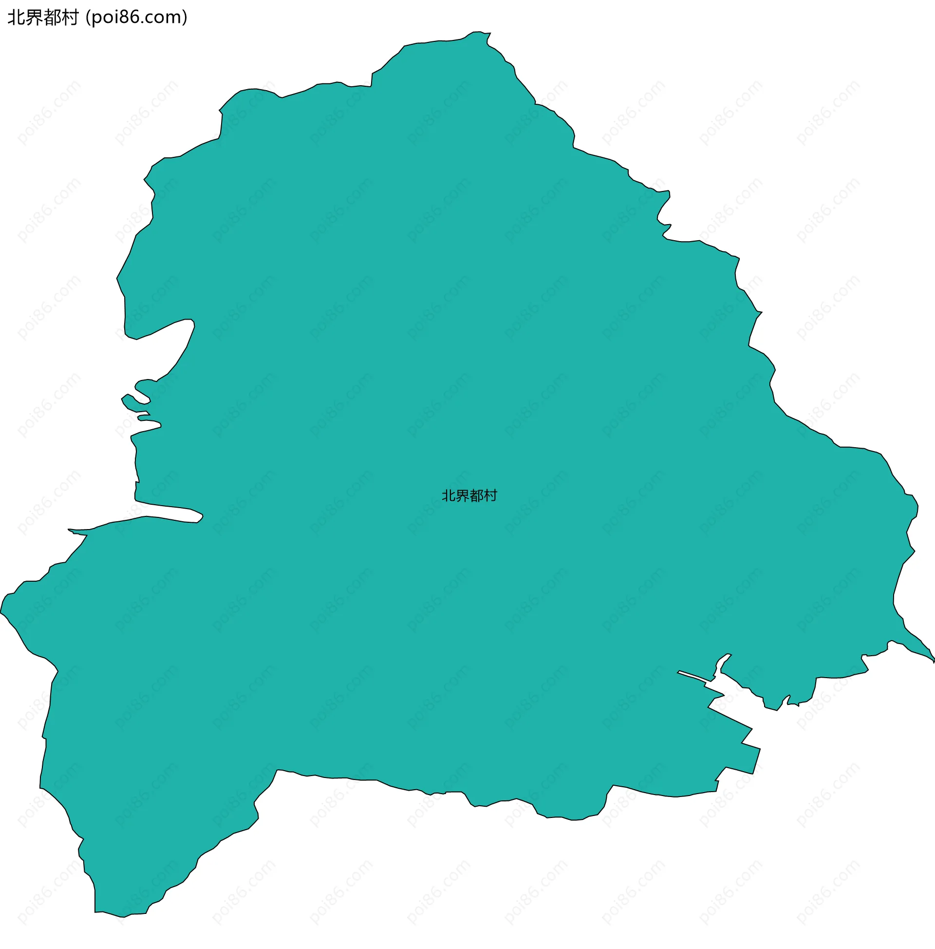 北界都村边界地图