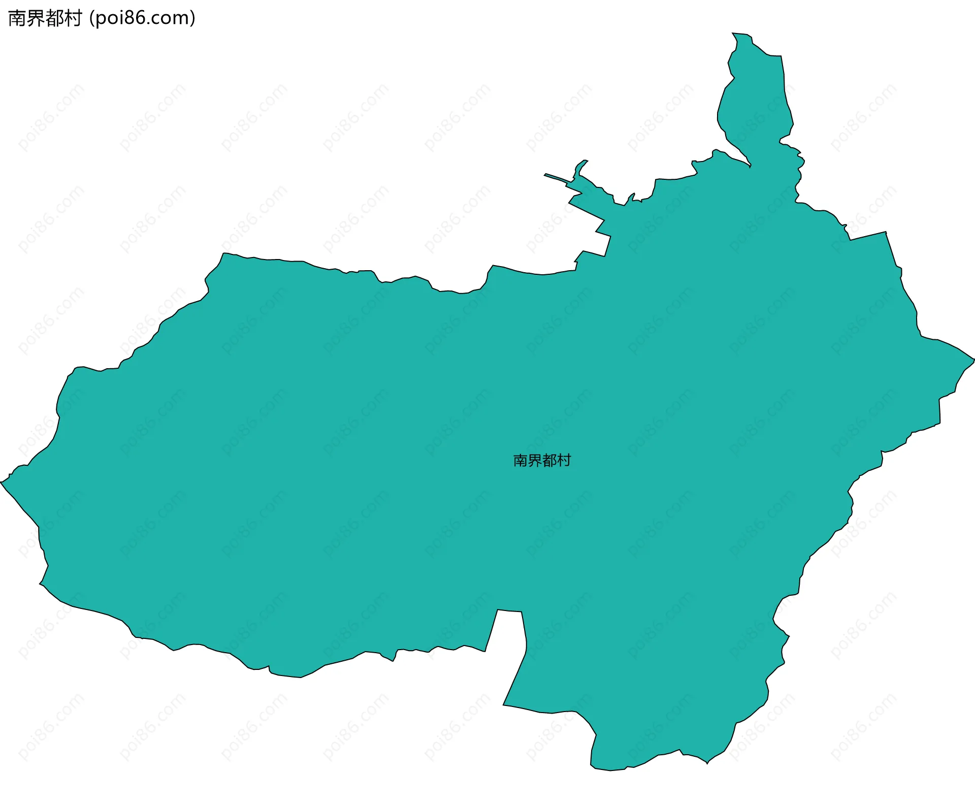 南界都村边界地图