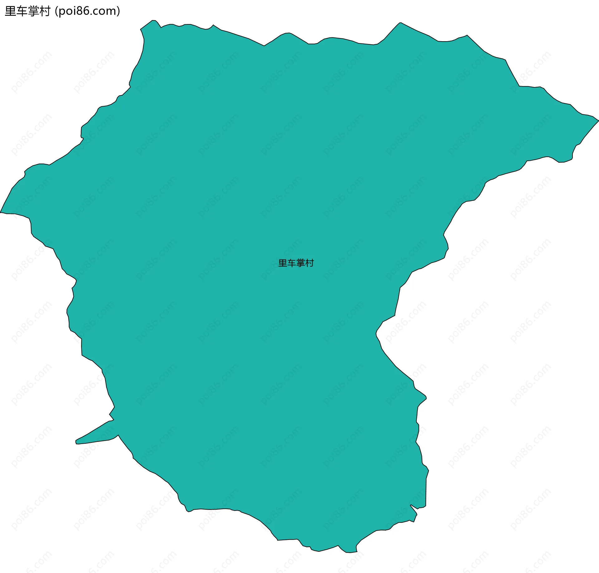 里车掌村边界地图