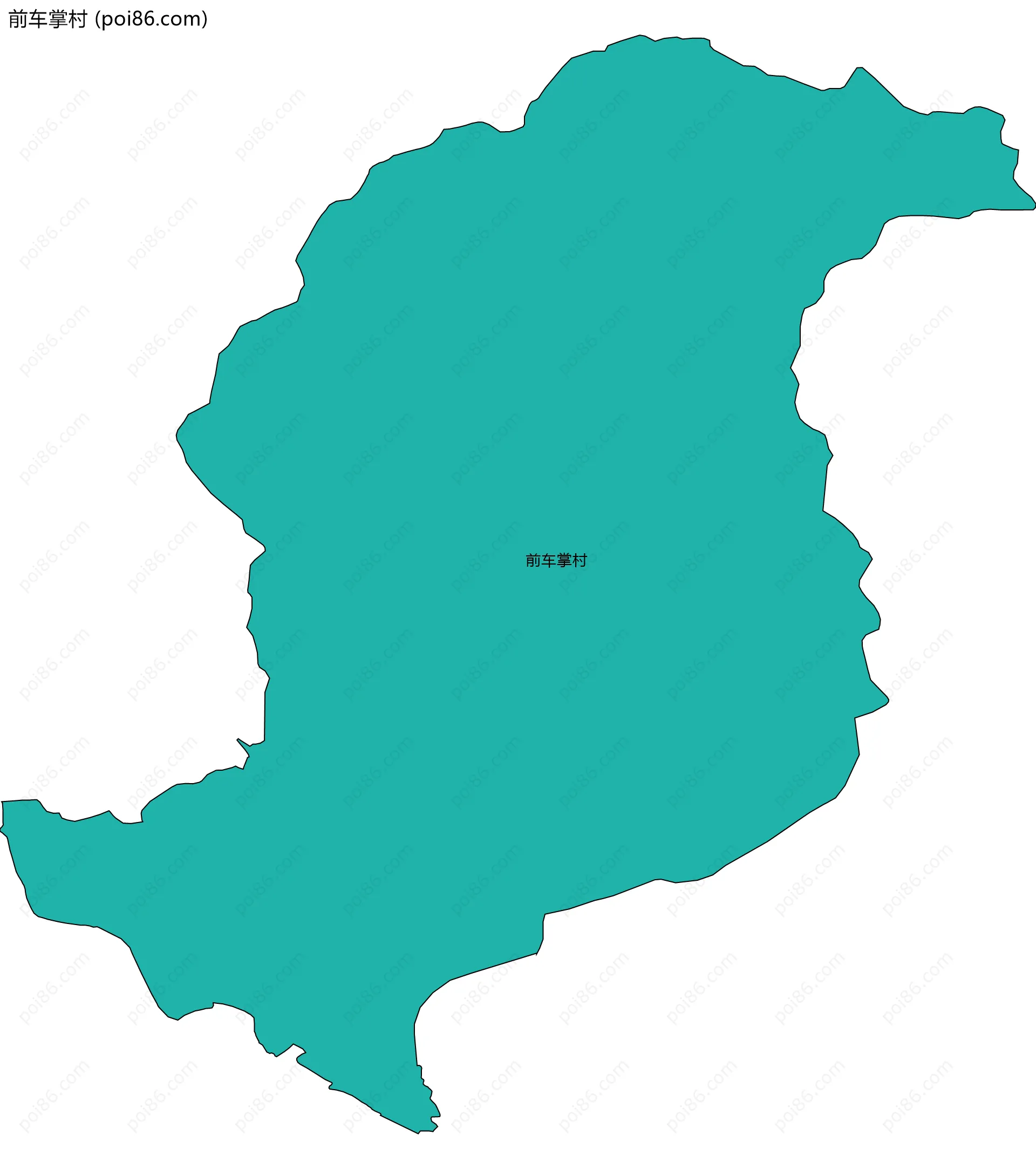 前车掌村边界地图