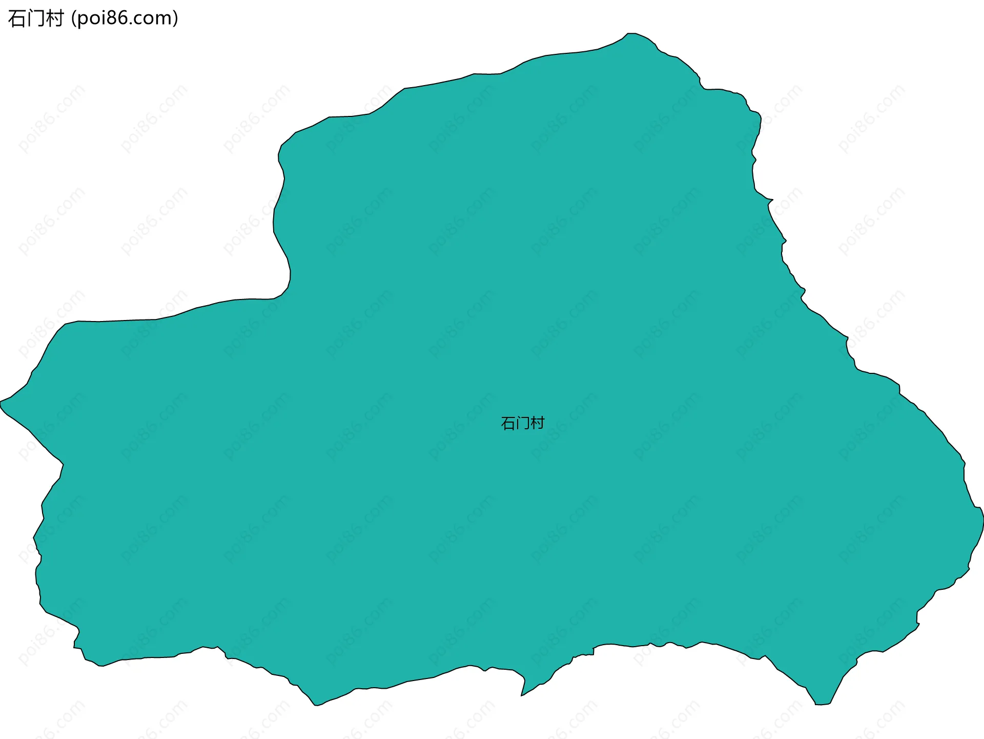 石门村边界地图