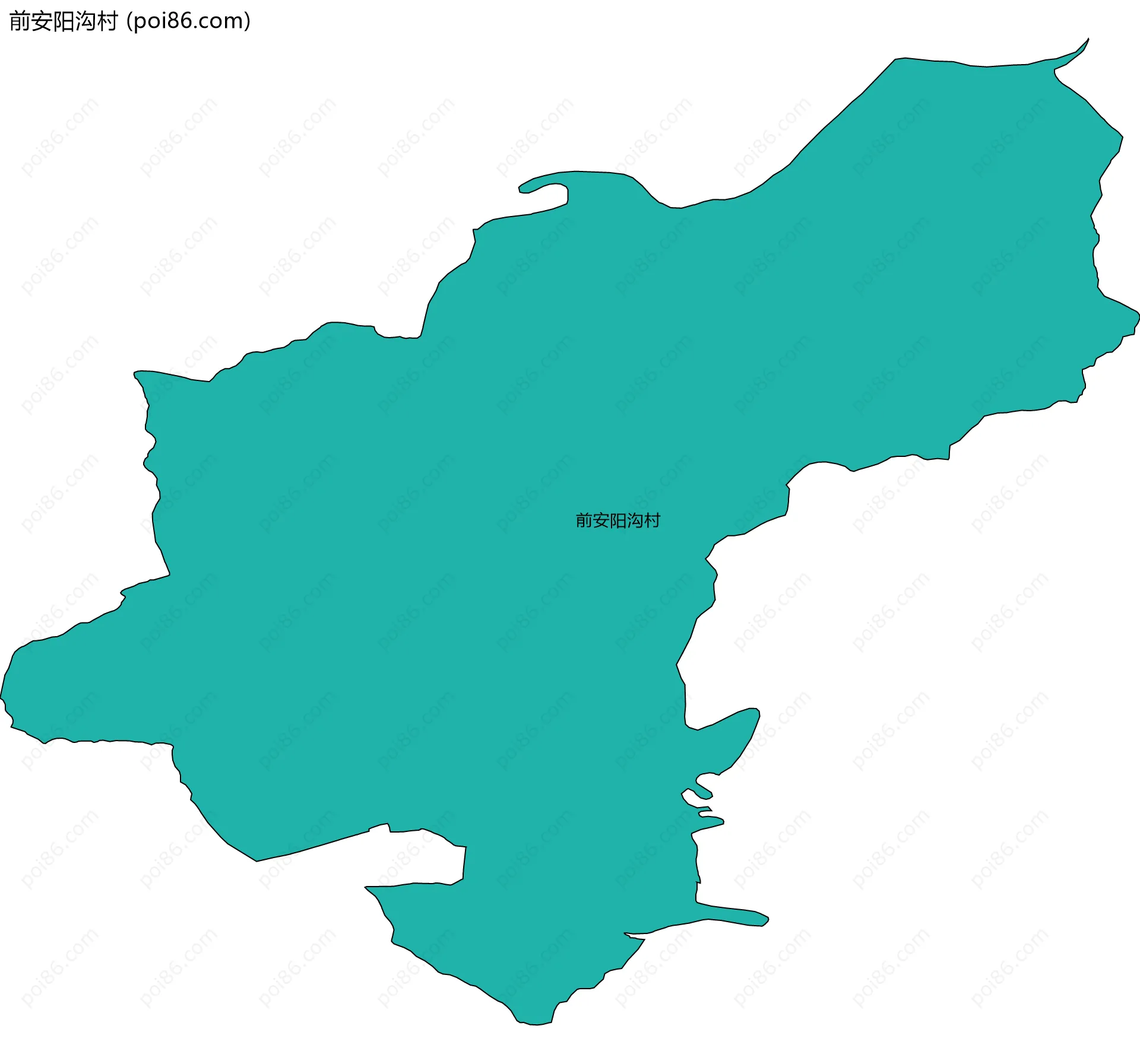 前安阳沟村边界地图