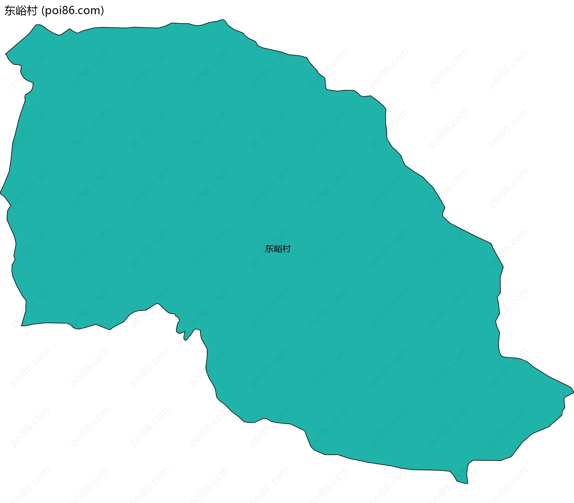 东峪村边界地图