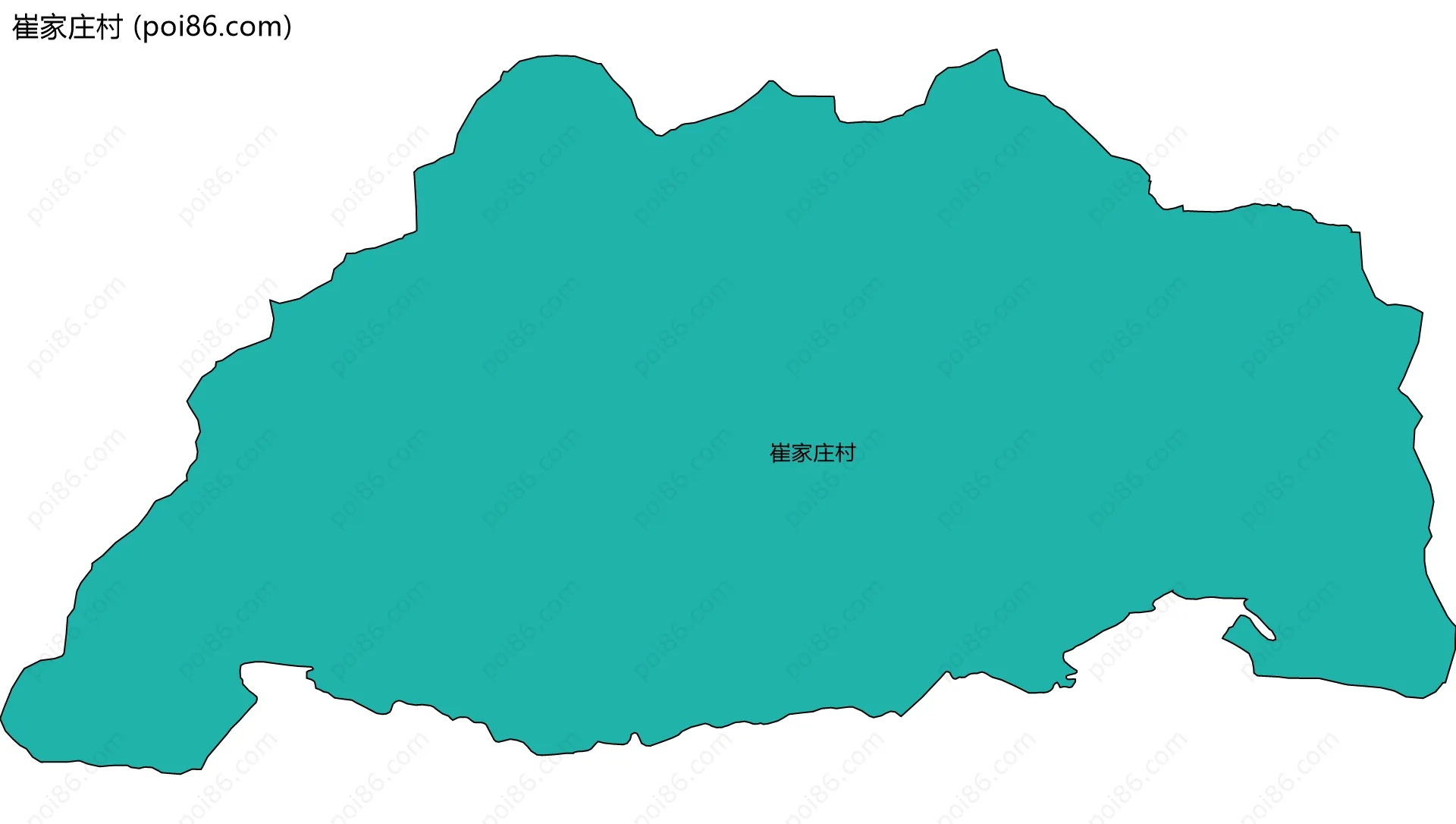 崔家庄村边界地图