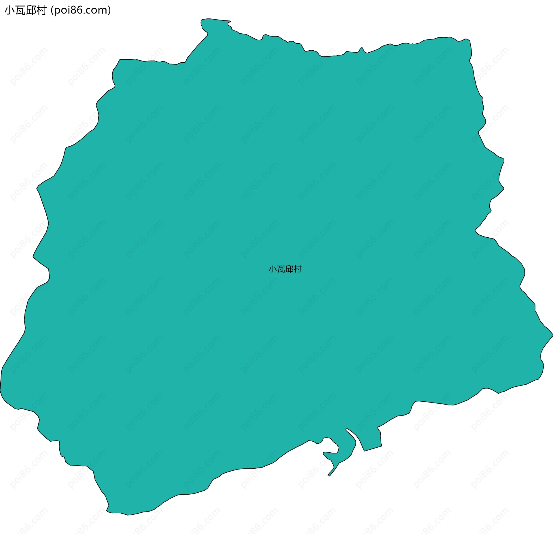 小瓦邱村边界地图