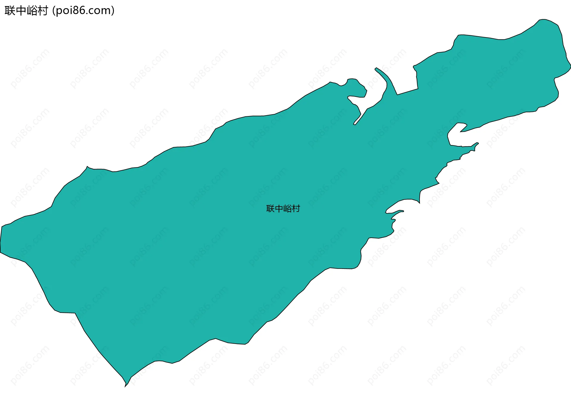 联中峪村边界地图