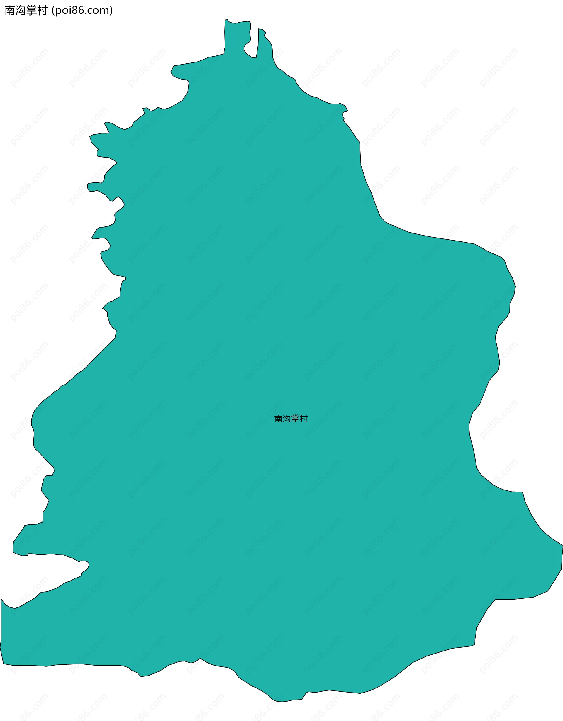 南沟掌村边界地图