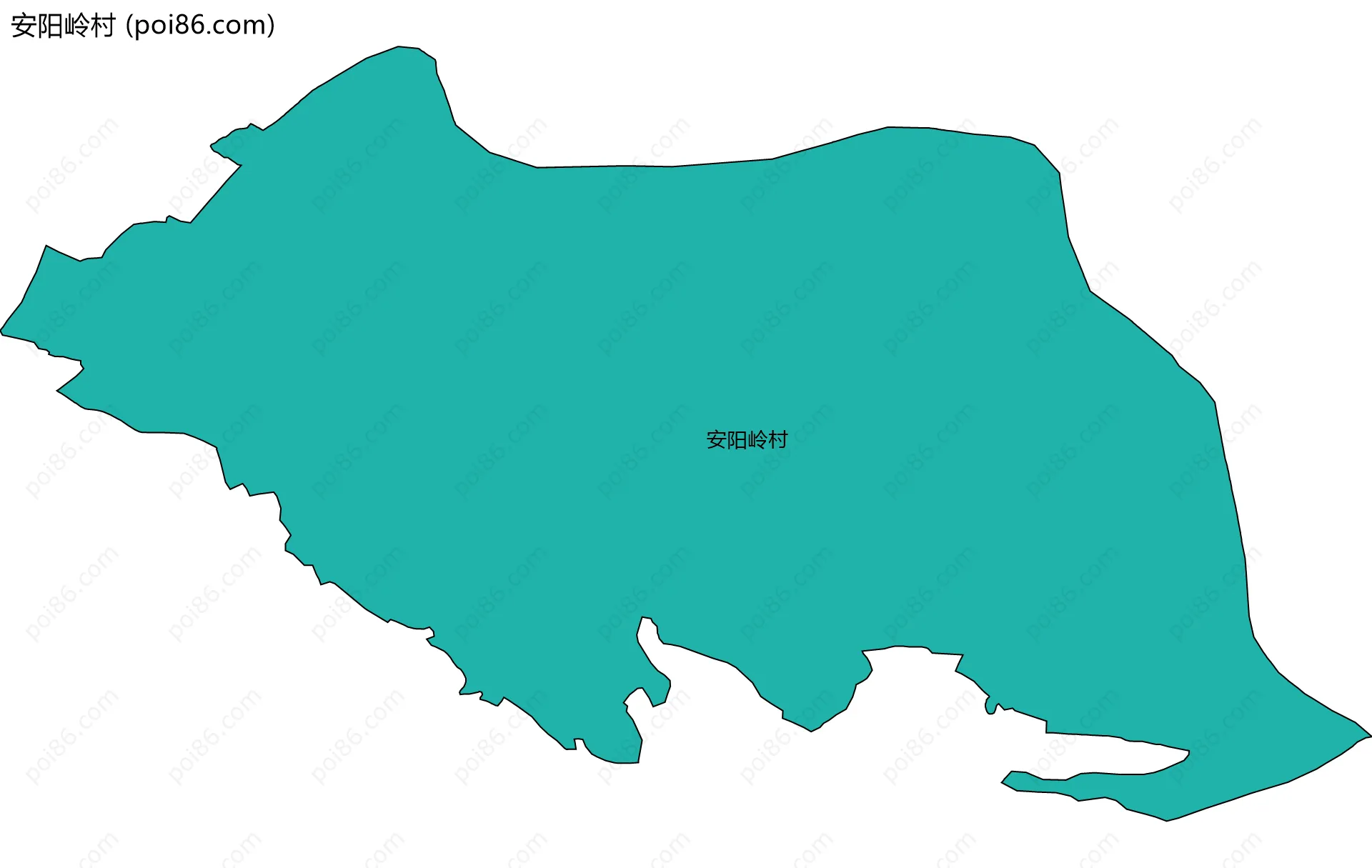 安阳岭村边界地图