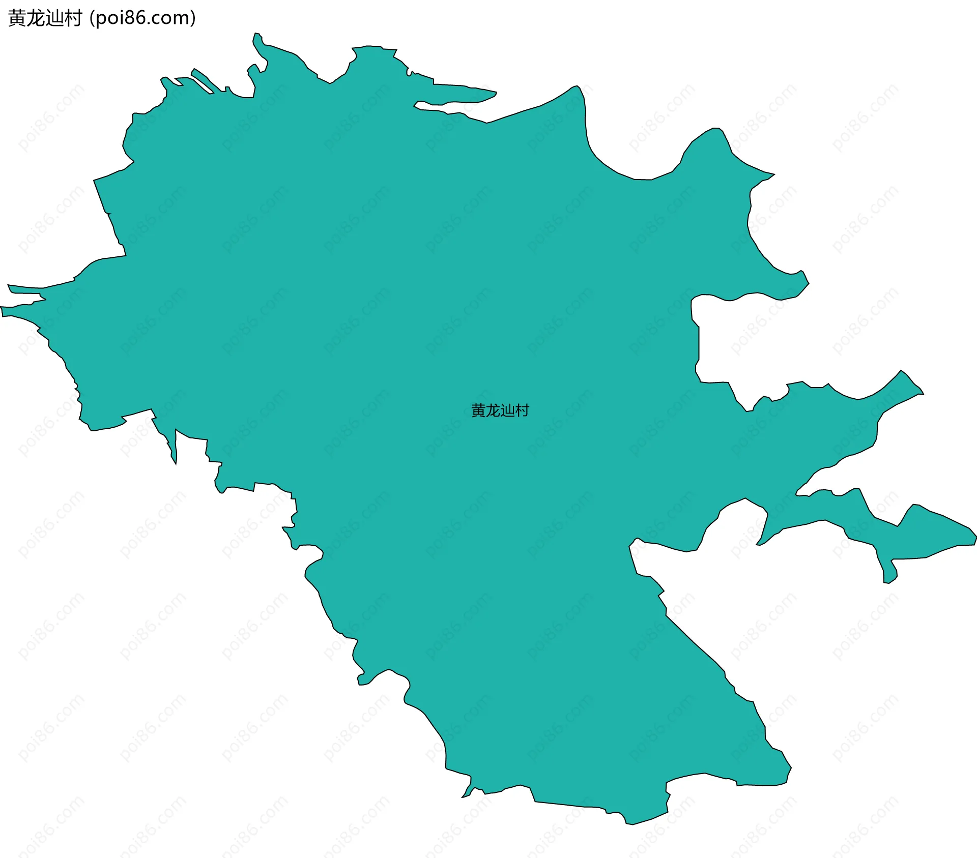 黄龙辿村边界地图