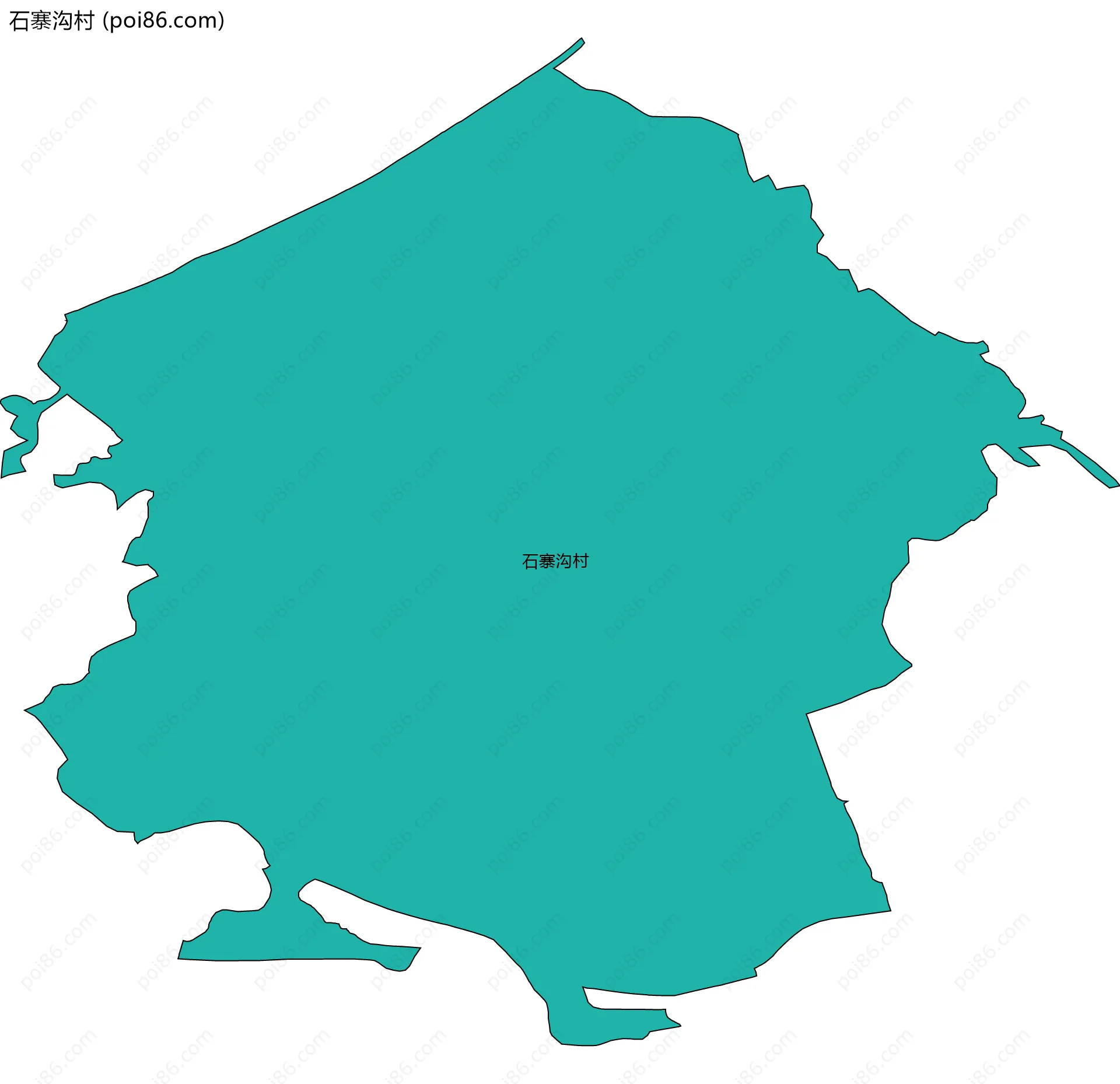 石寨沟村边界地图