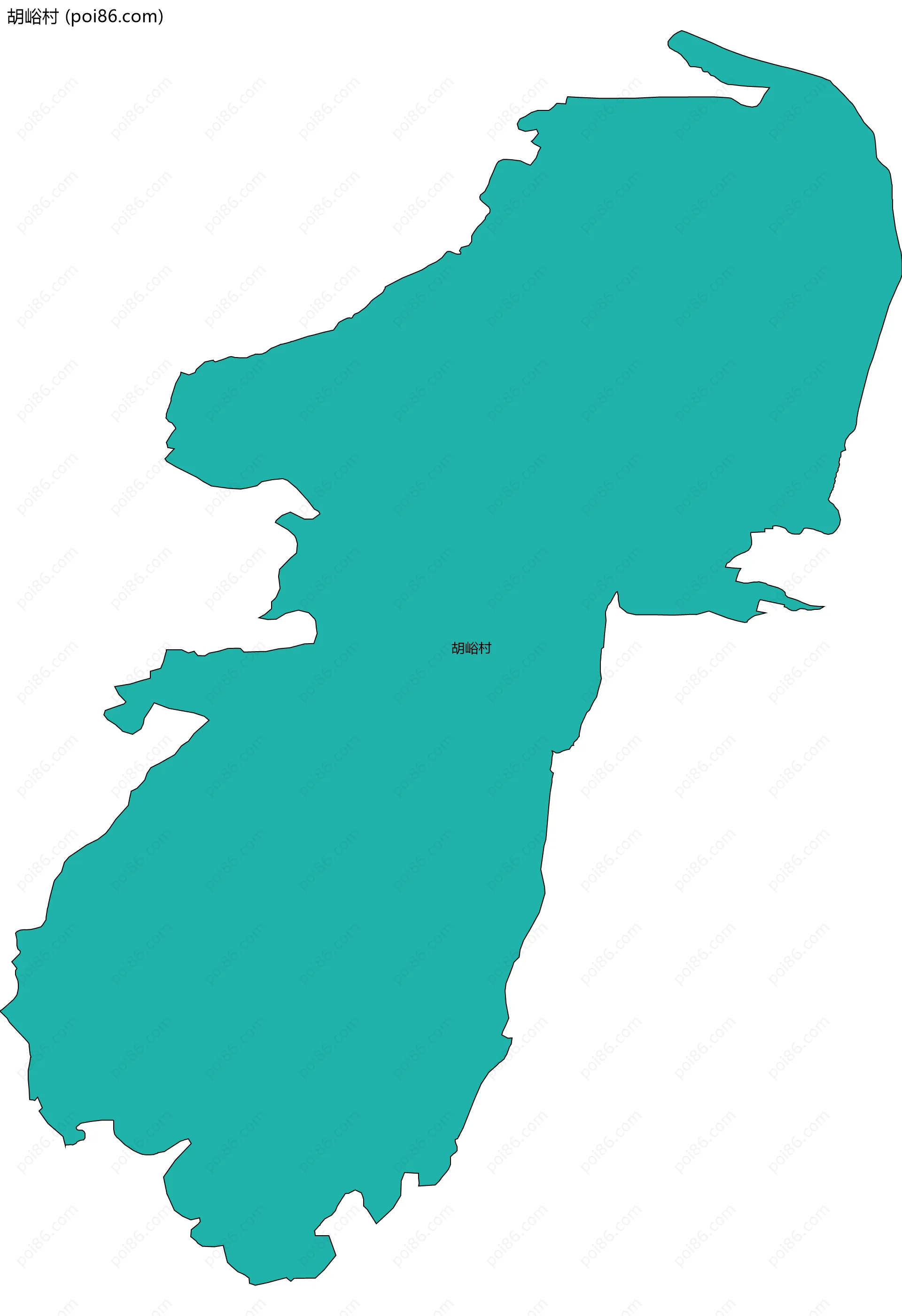 胡峪村边界地图