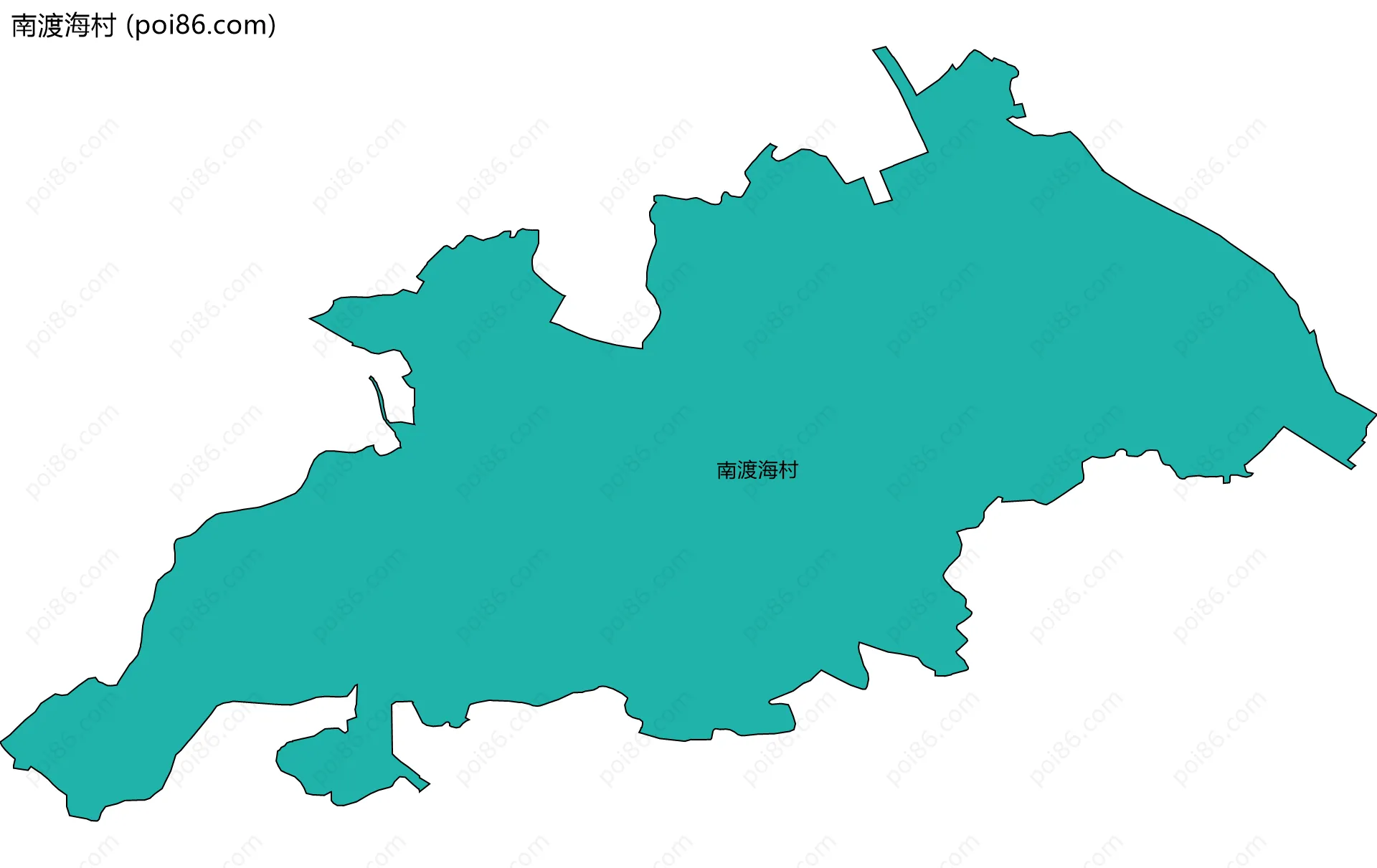 南渡海村边界地图