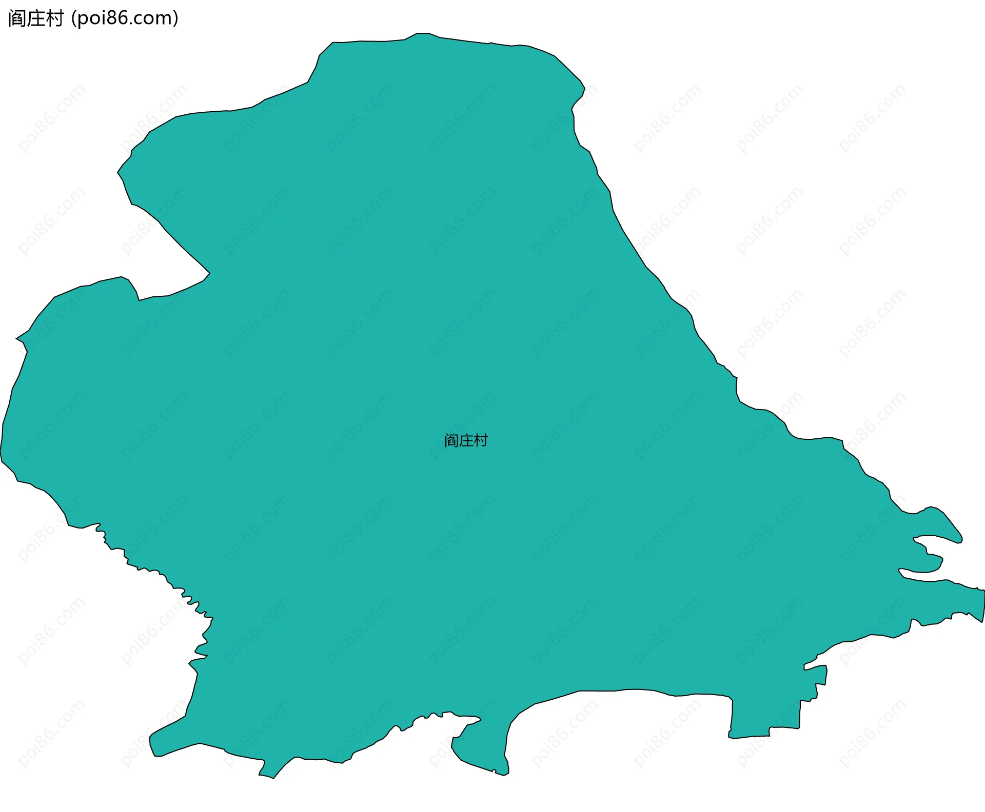 阎庄村边界地图