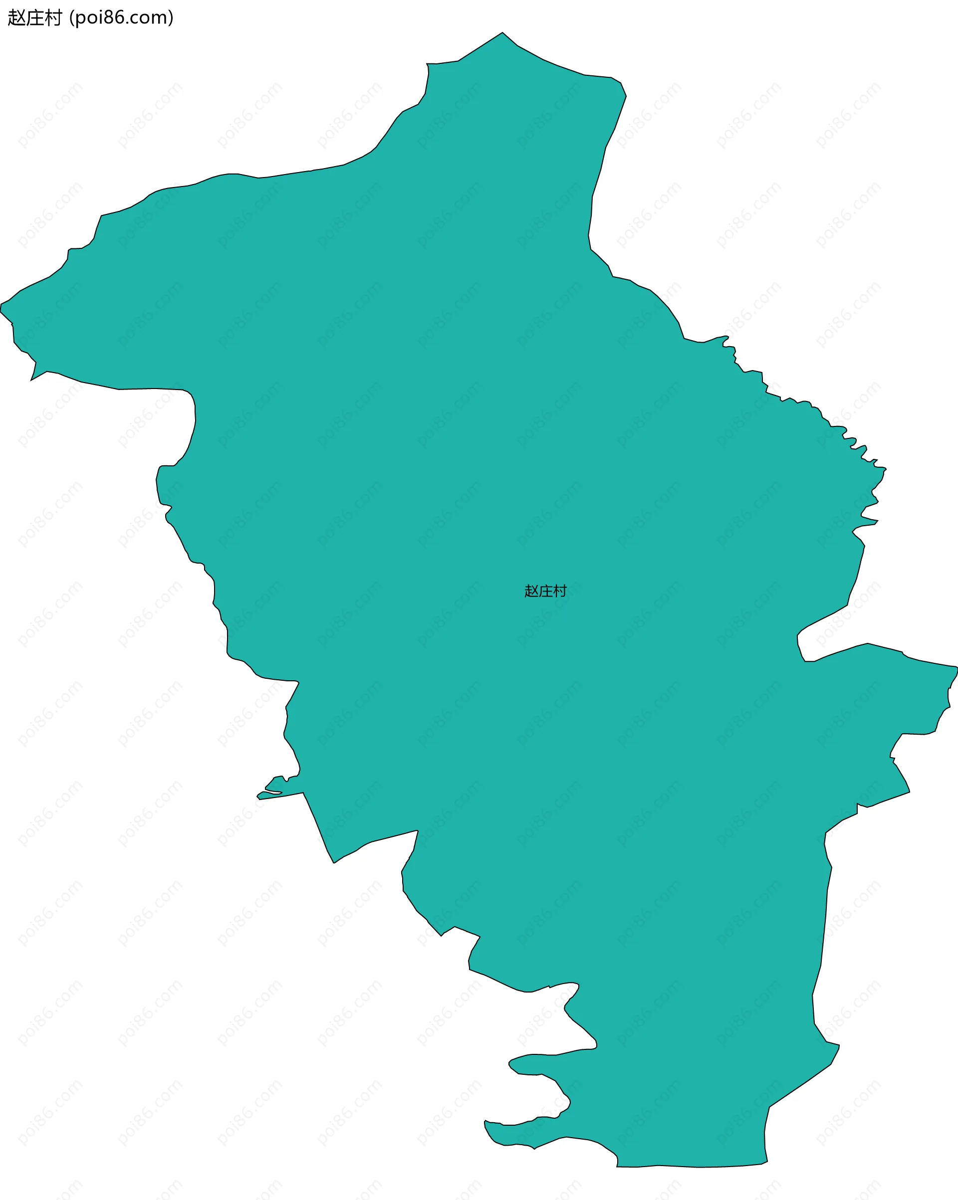 赵庄村边界地图