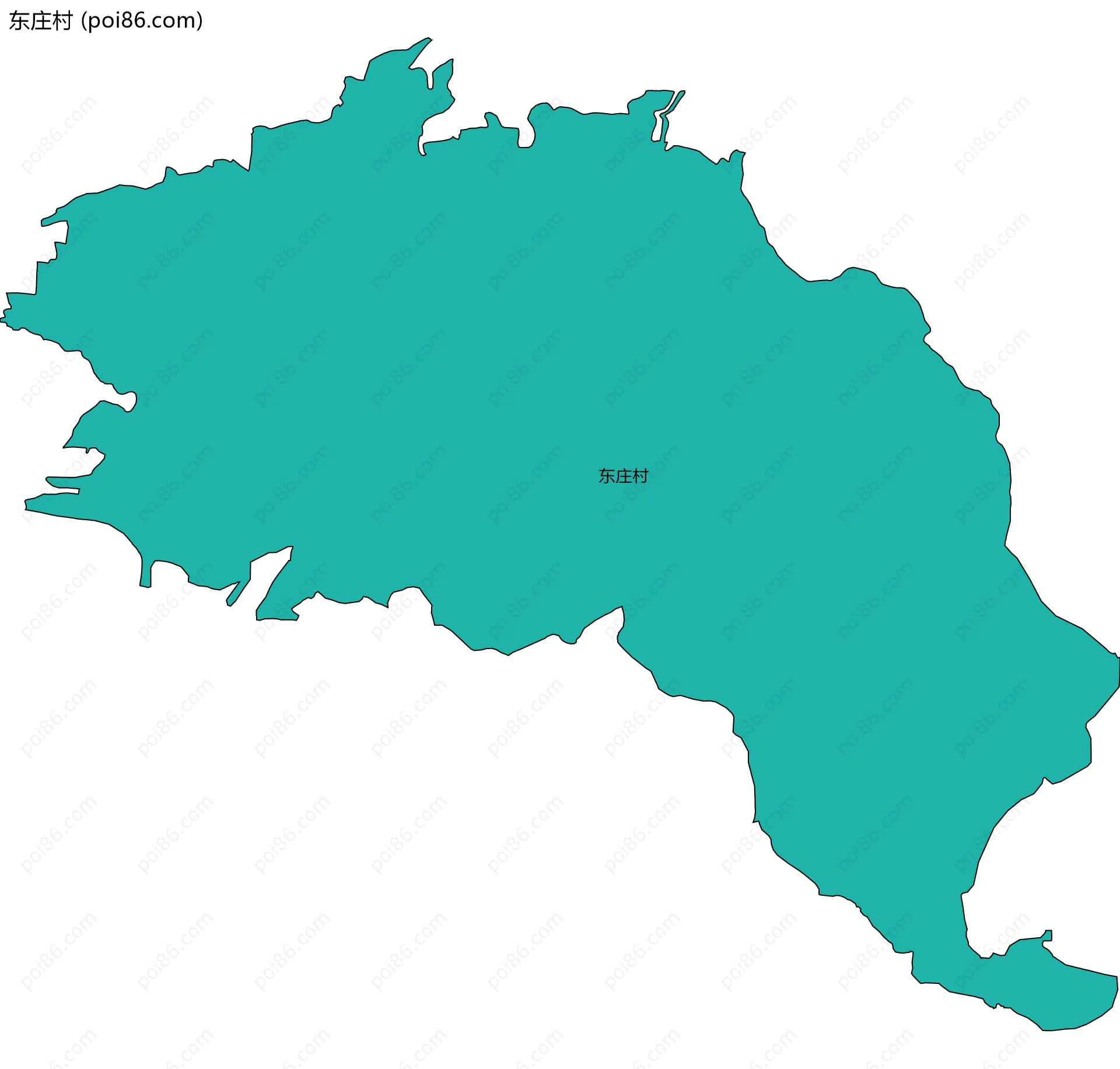 东庄村边界地图