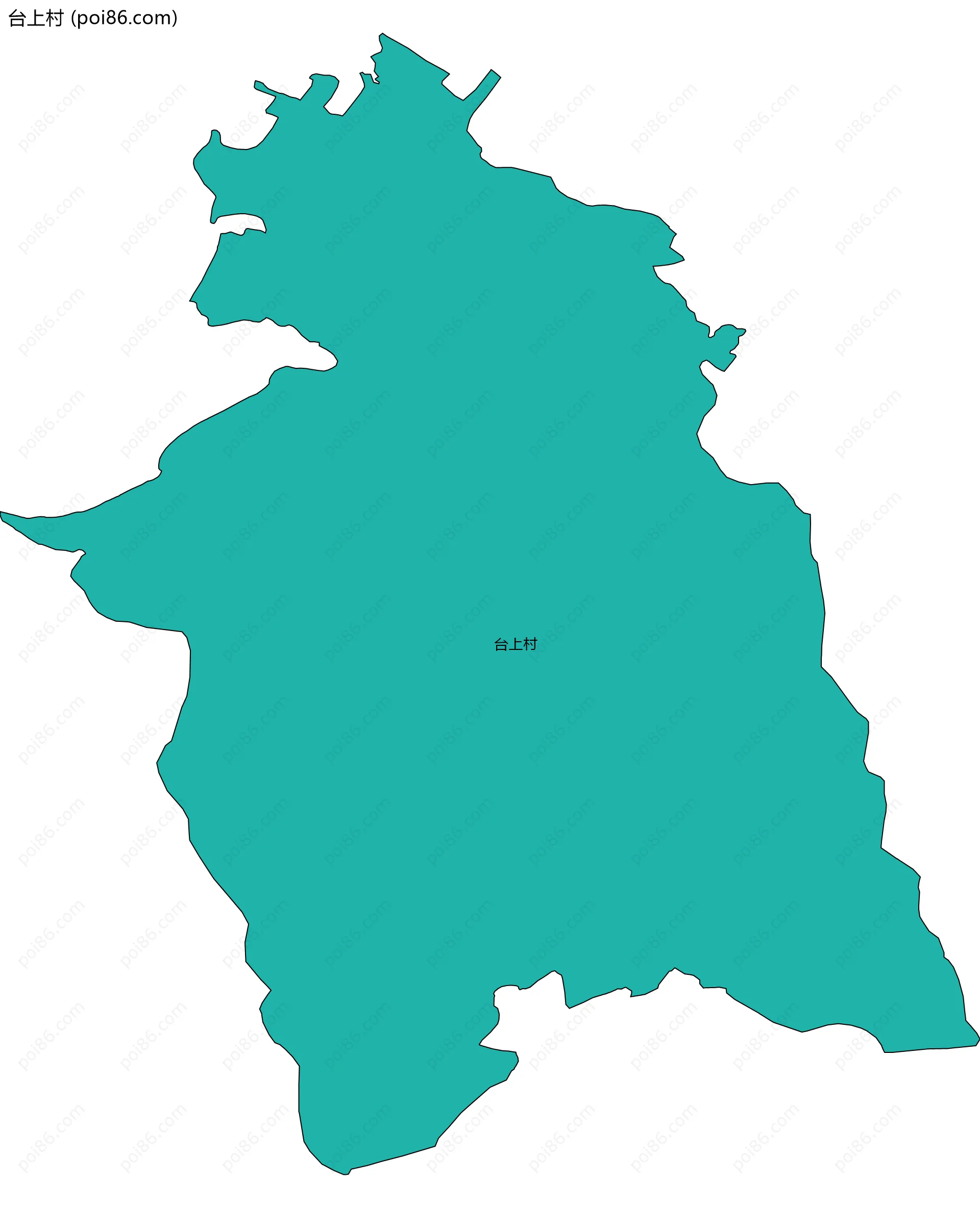 台上村边界地图