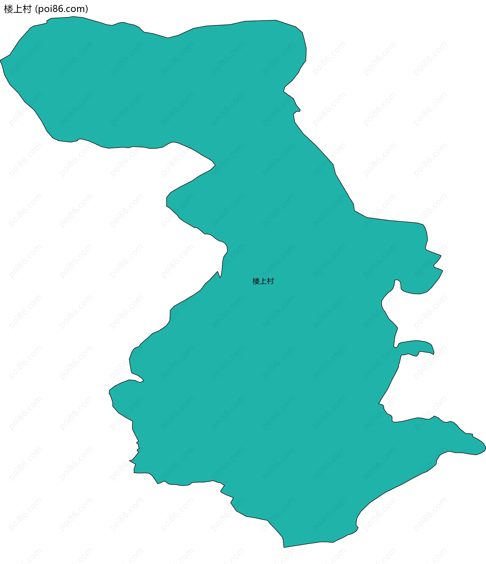 楼上村边界地图