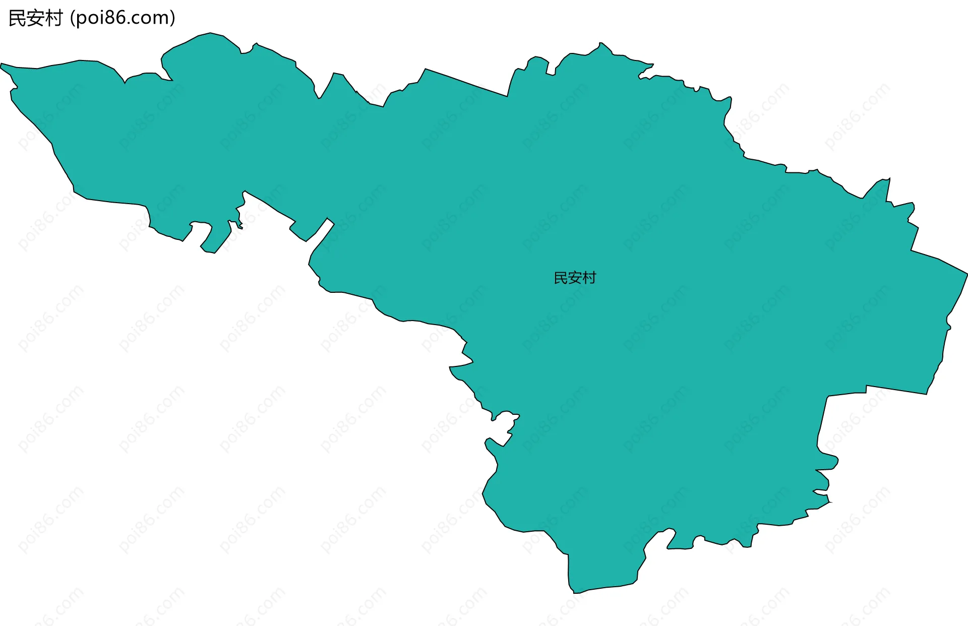 民安村边界地图