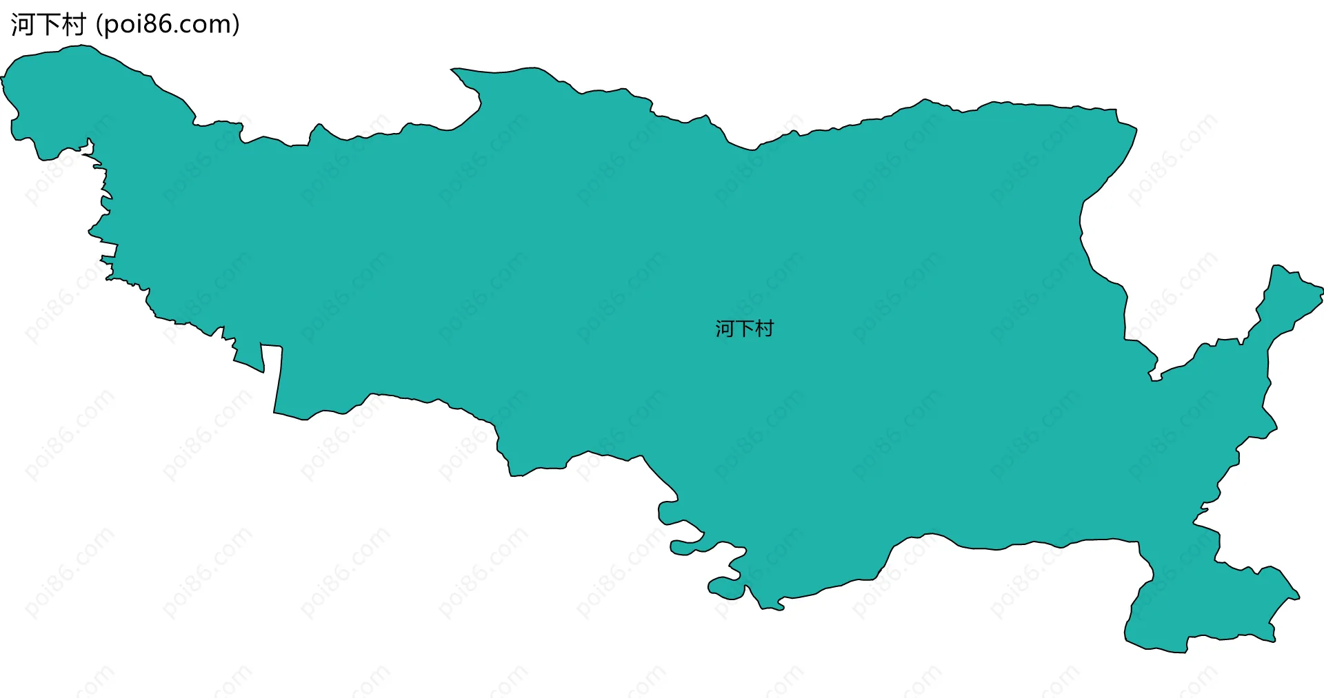 河下村边界地图