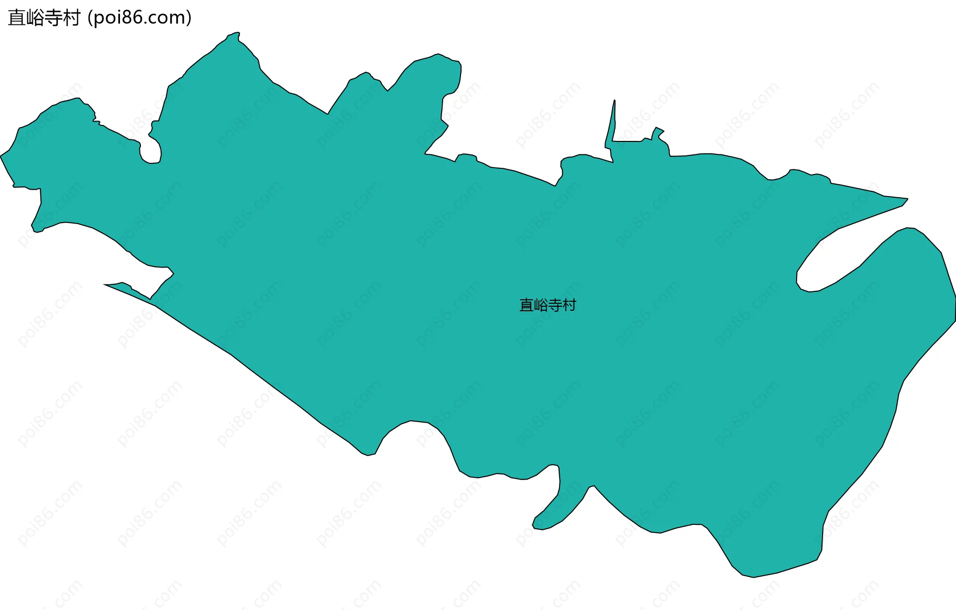 直峪寺村边界地图