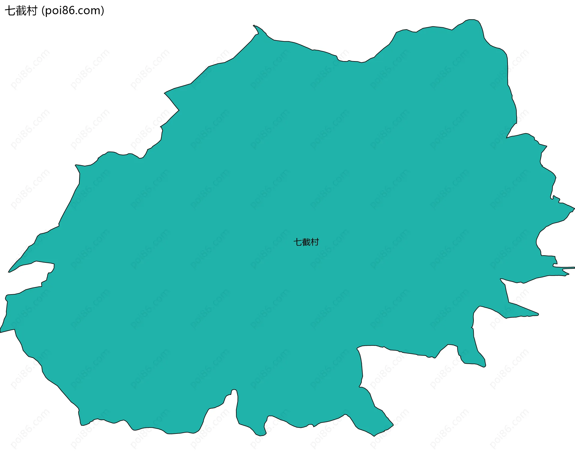 七截村边界地图