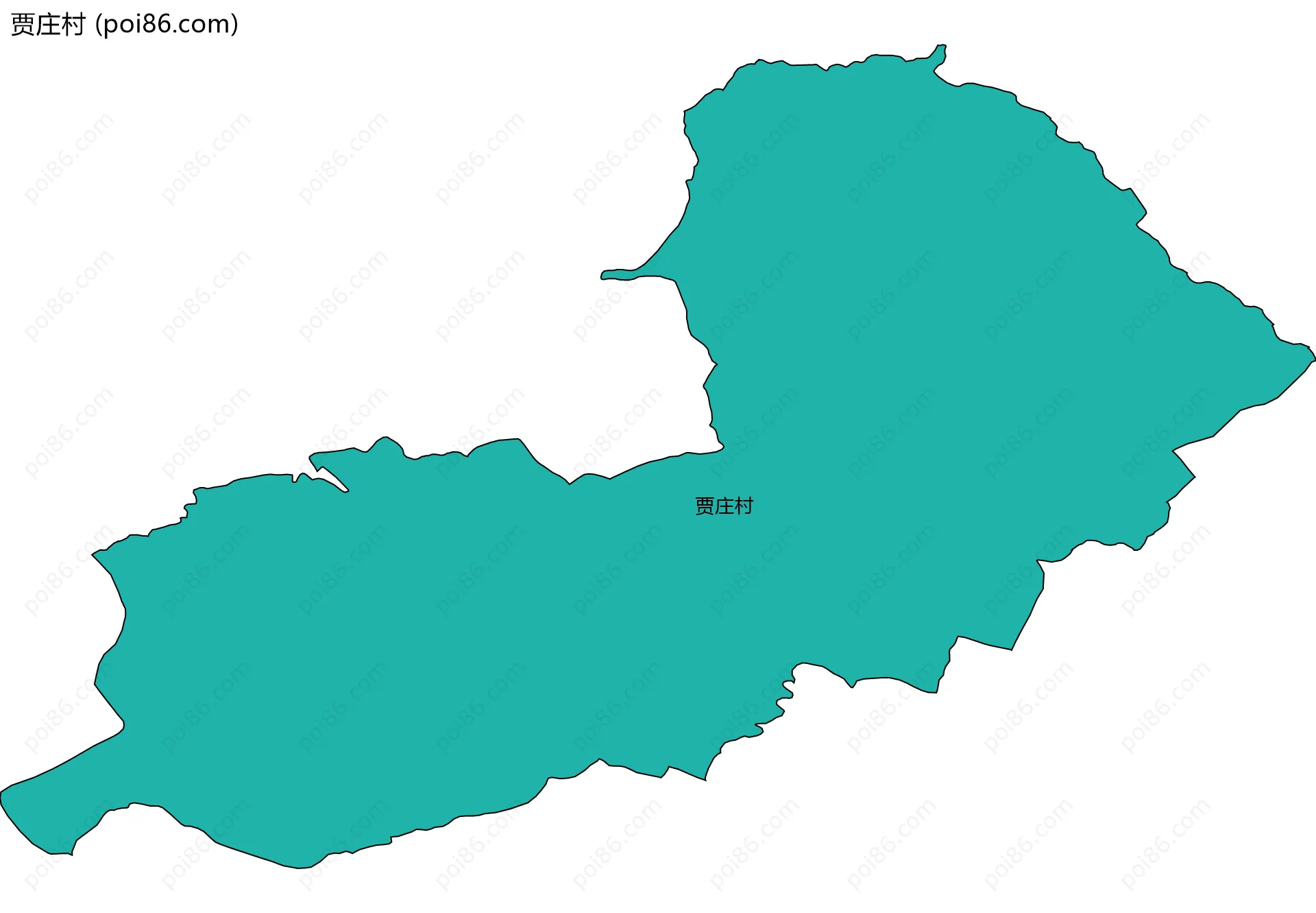 贾庄村边界地图