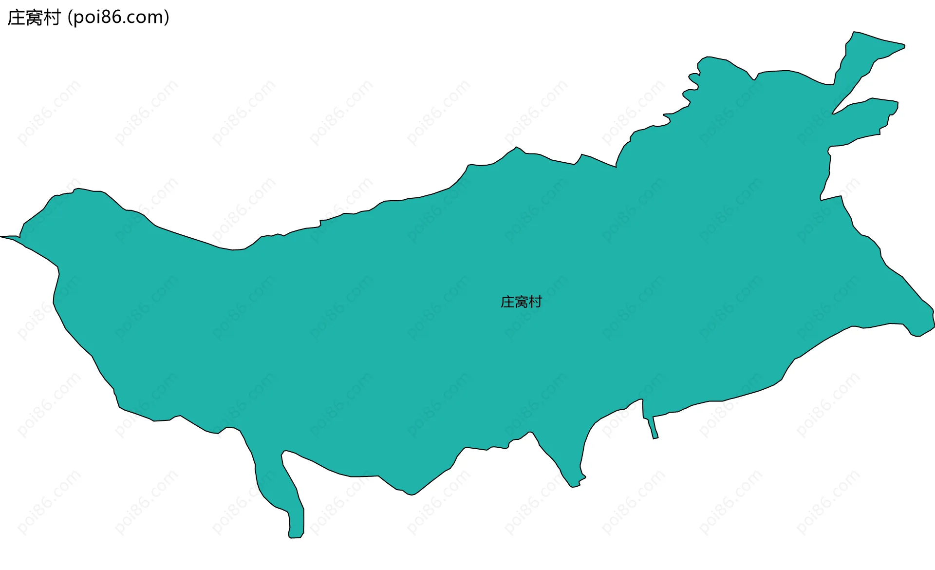 庄窝村边界地图