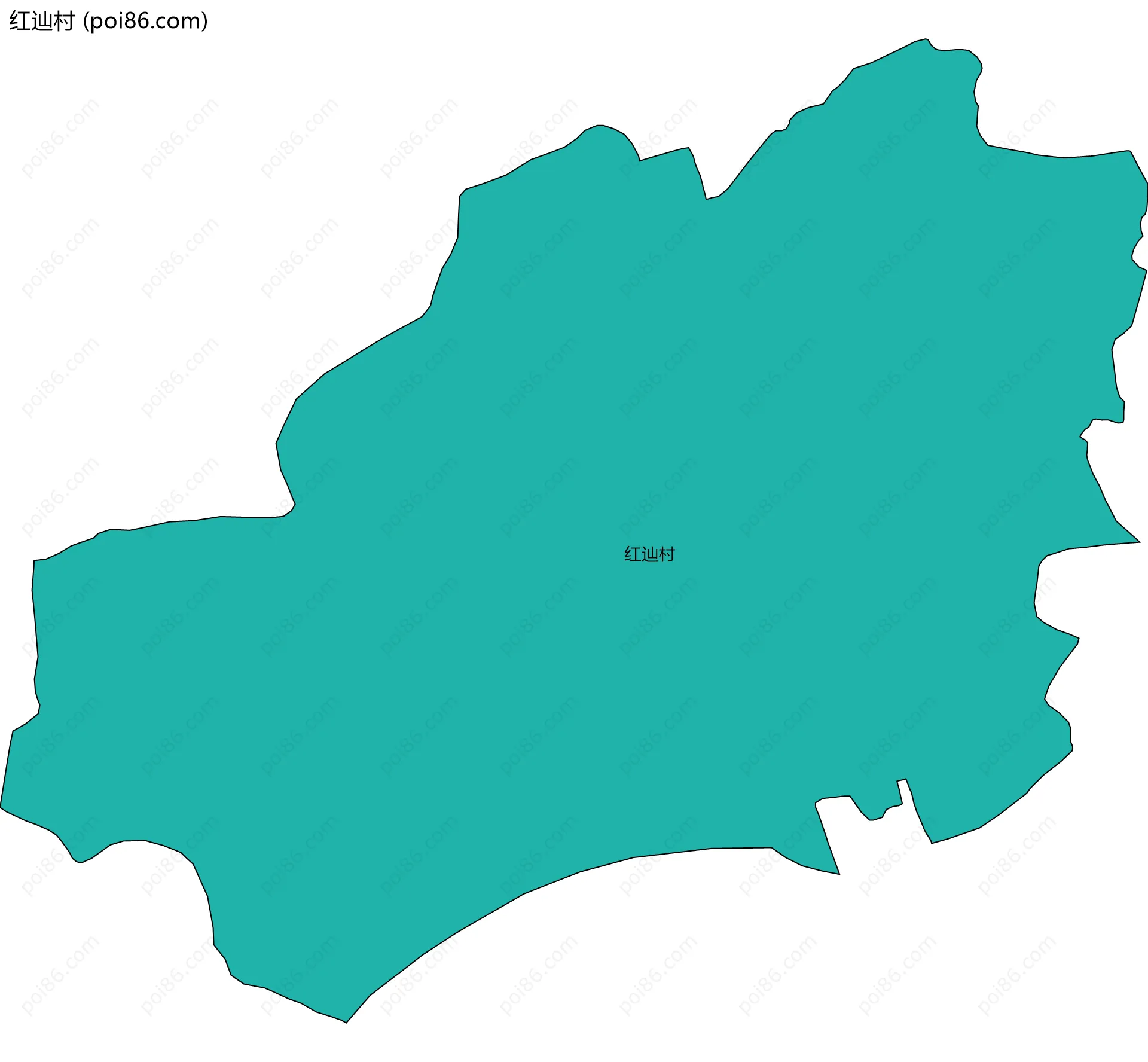 红辿村边界地图