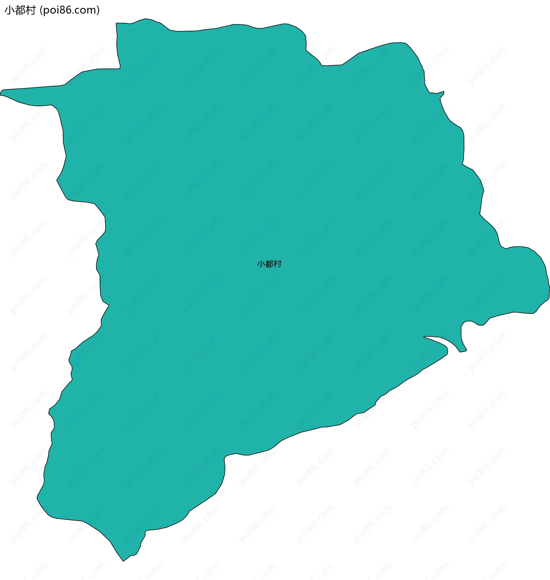 小都村边界地图