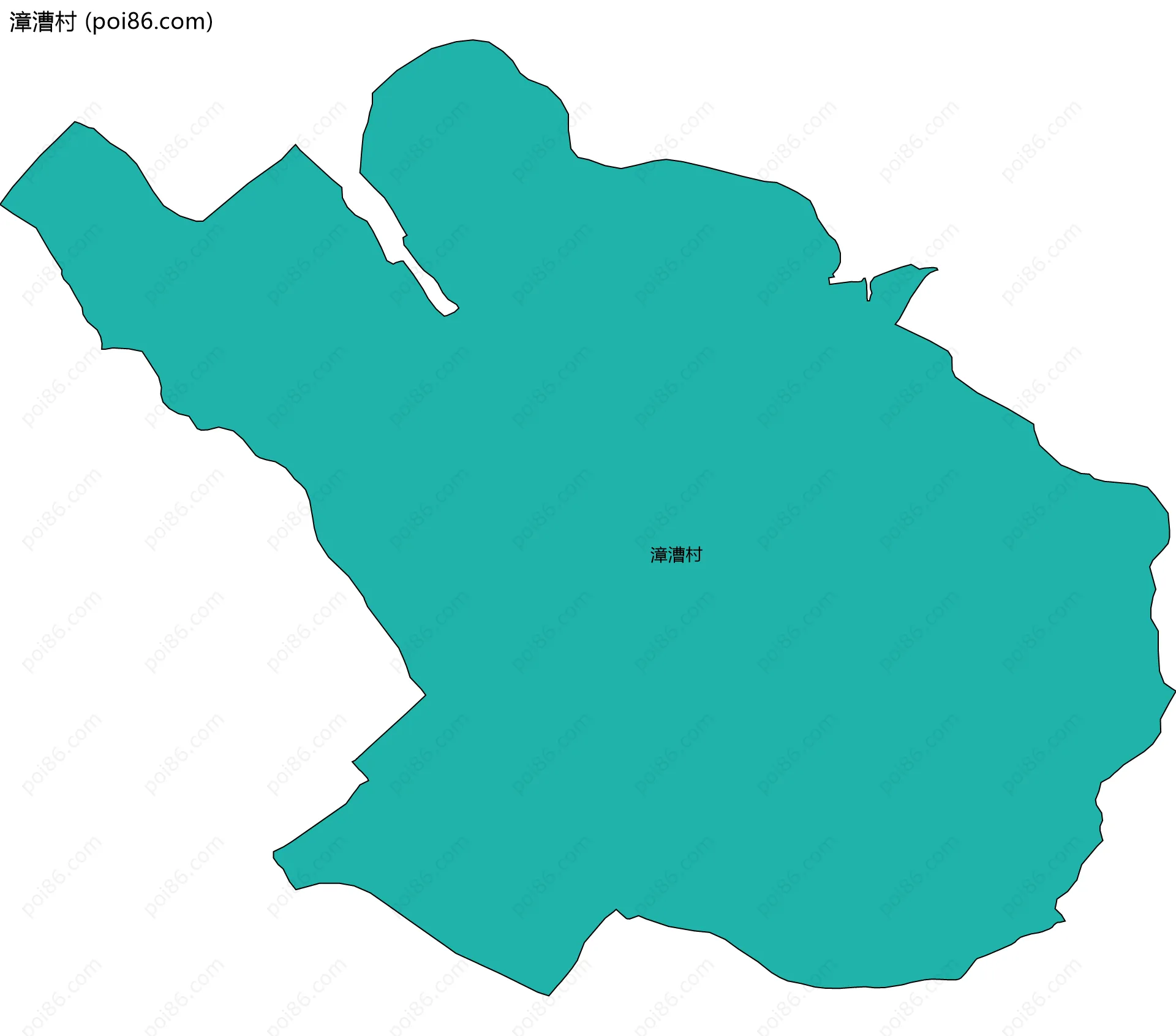 漳漕村边界地图