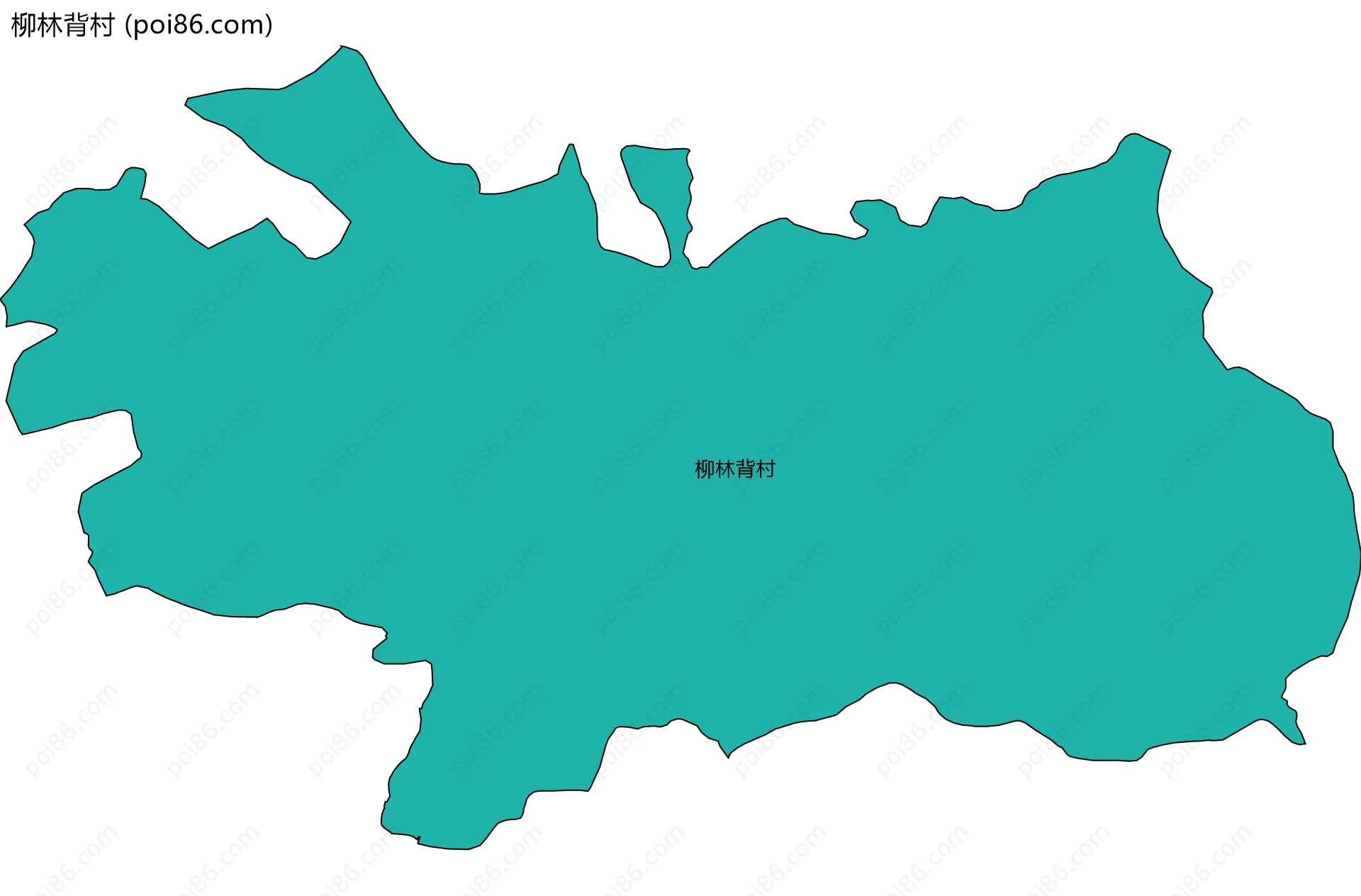 柳林背村边界地图