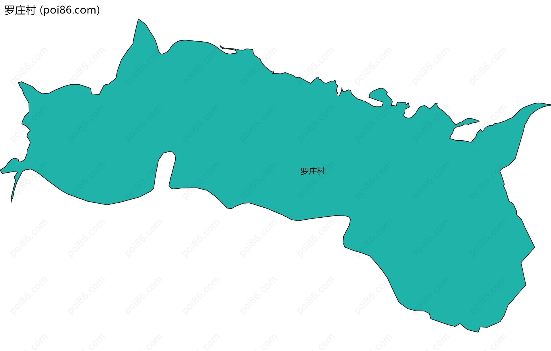 罗庄村边界地图