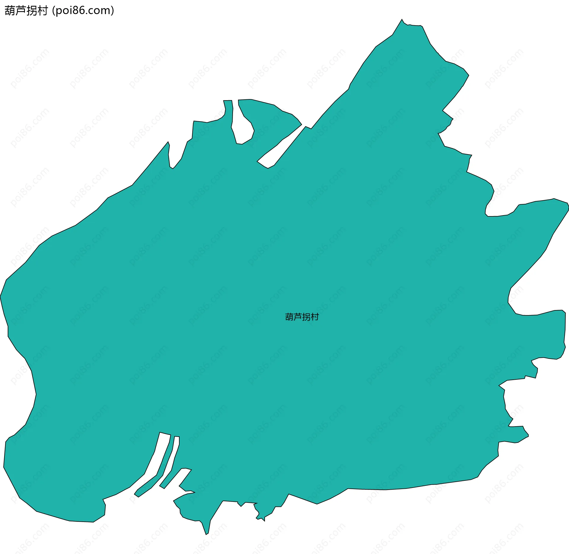 葫芦拐村边界地图