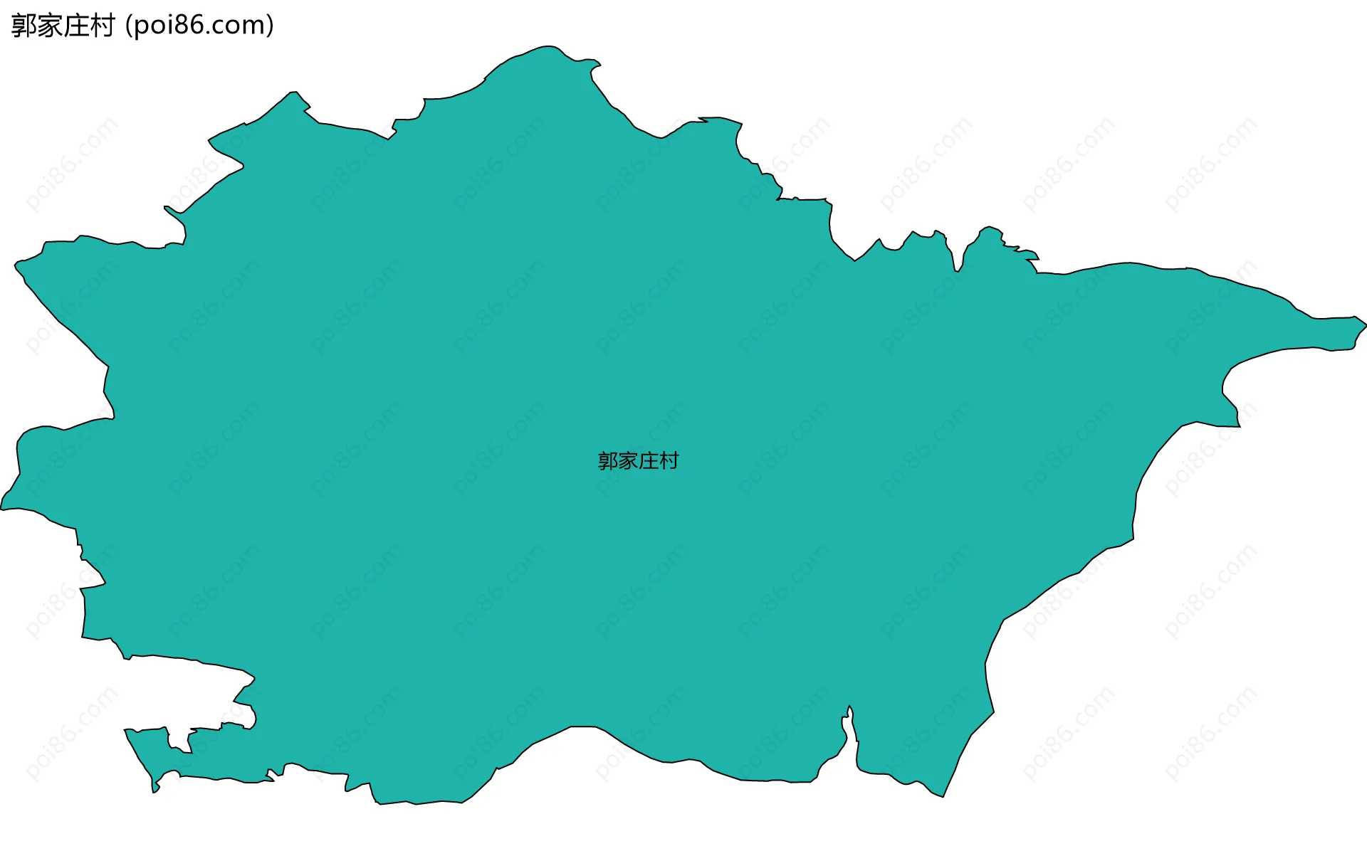 郭家庄村边界地图